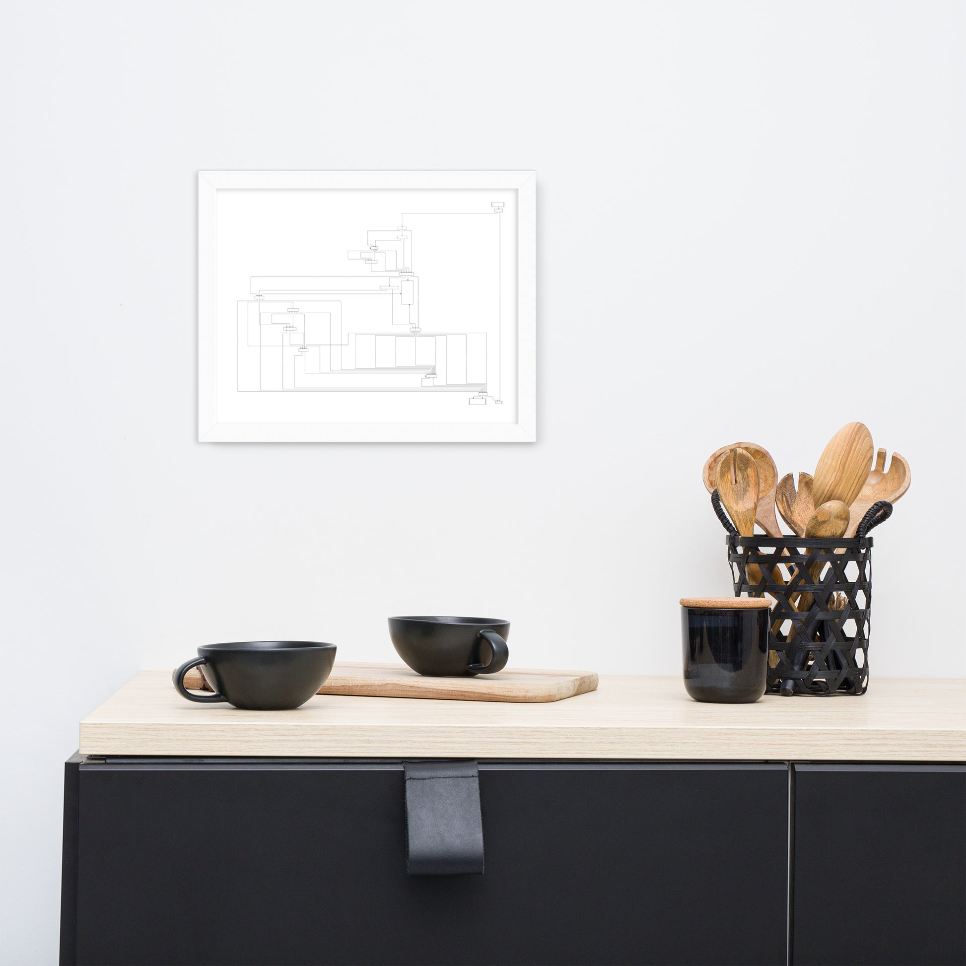 User Flow Abstract Canvas Wall Art 