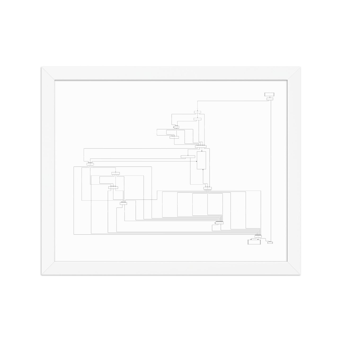 User Flow Abstract Canvas Wall Art 