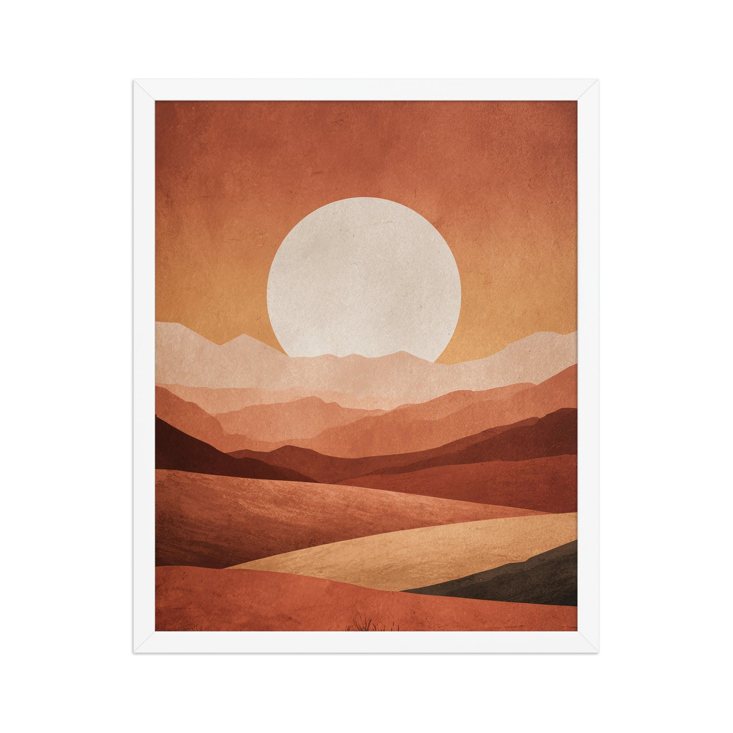 Minimal landscape canvas