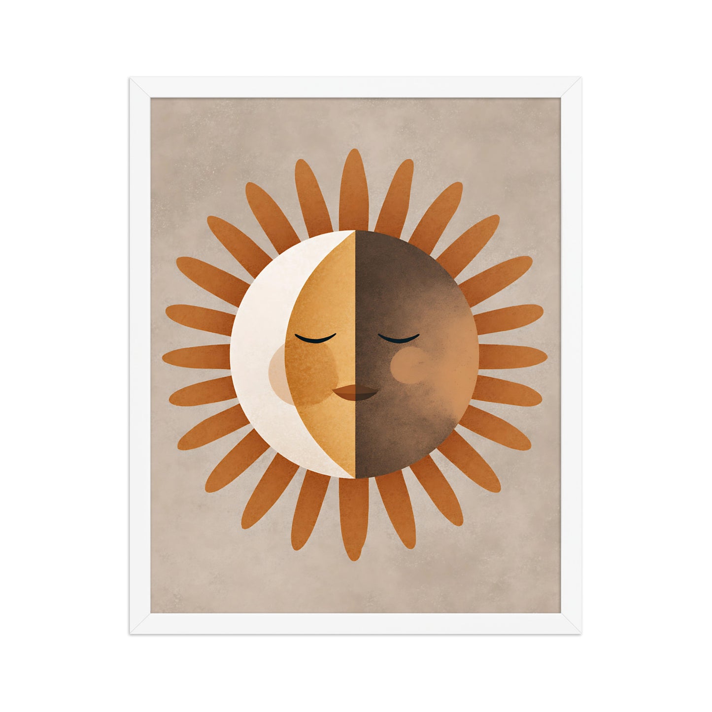Boho sun canvas