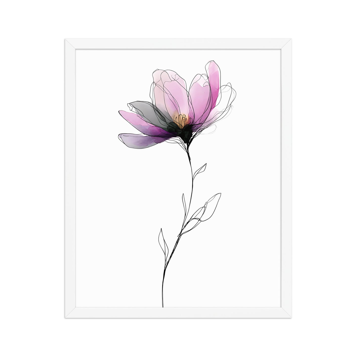 Colourful flower canvas