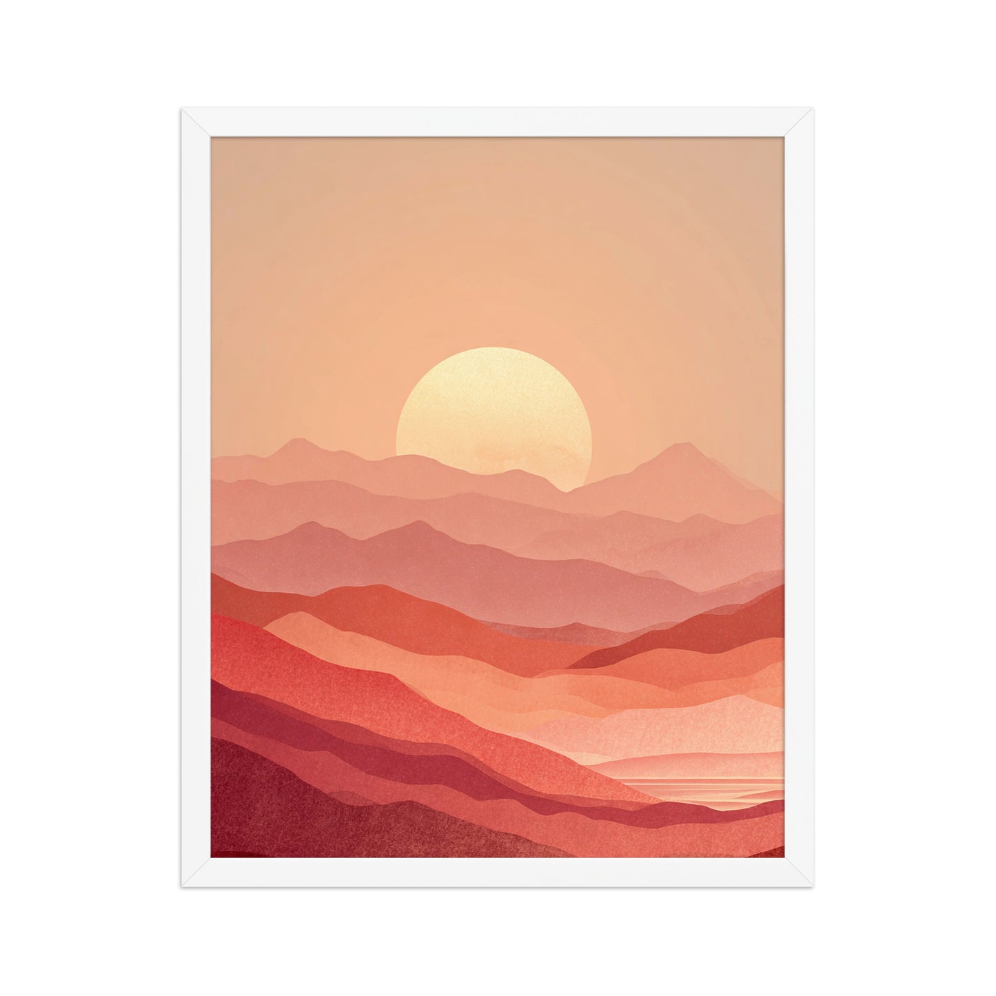 Layered Sunset Landscape