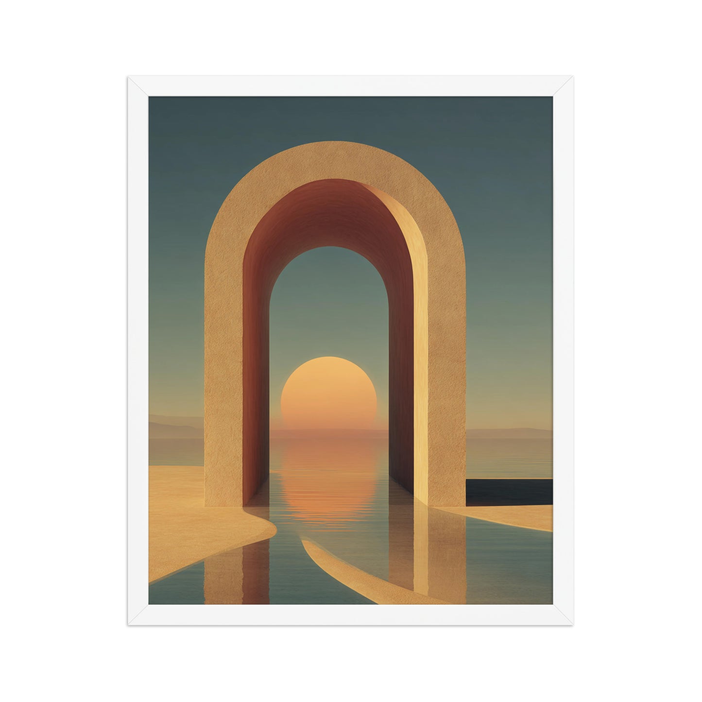 Abstract Sunset Arch