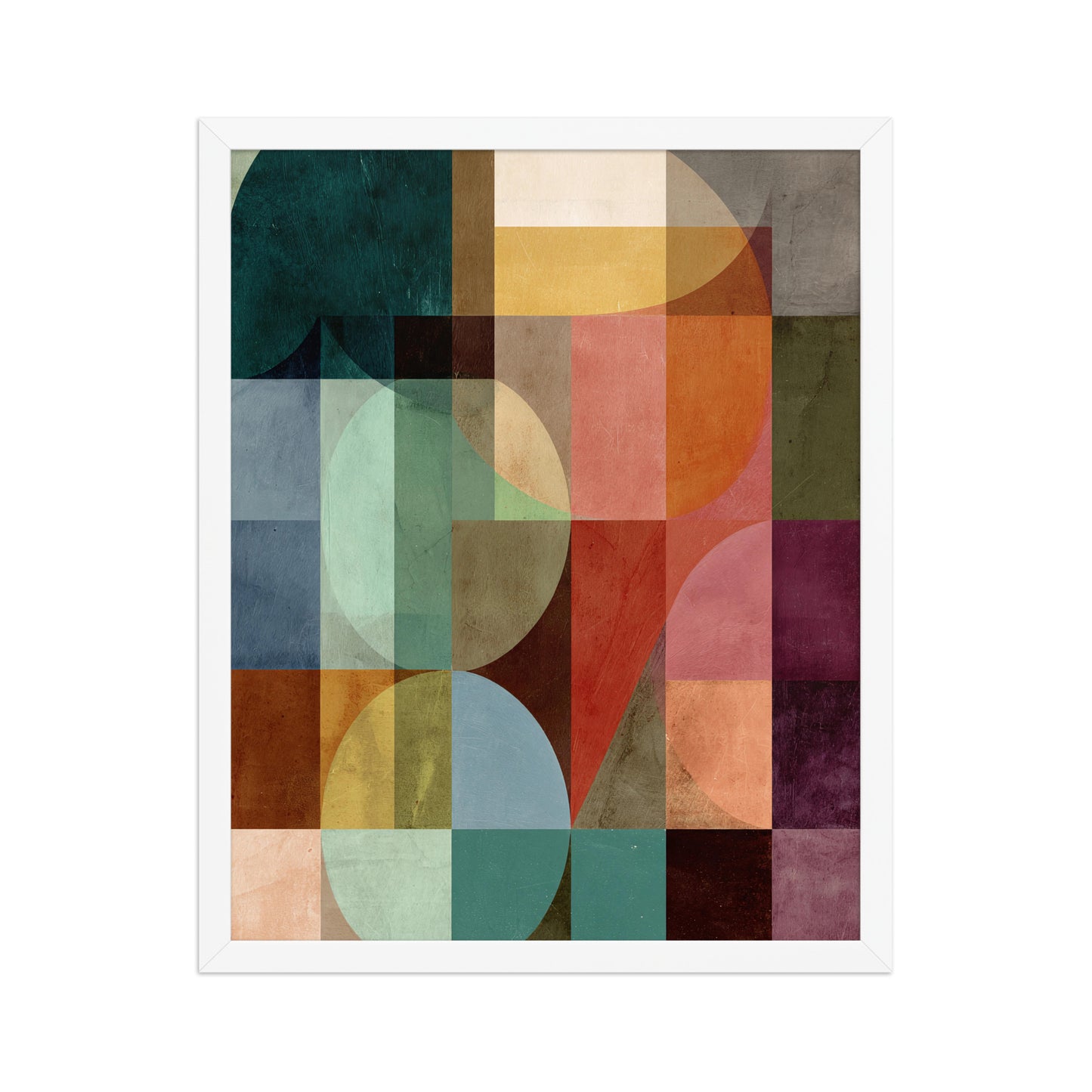 Colourful shapes canvas