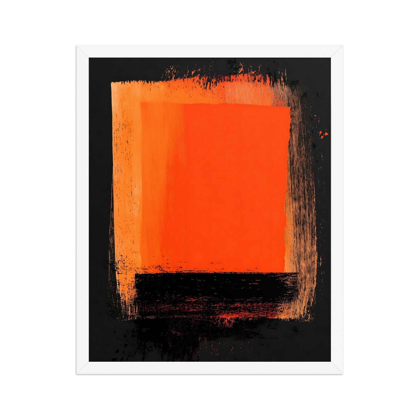 Product mockupOrange and black canvas