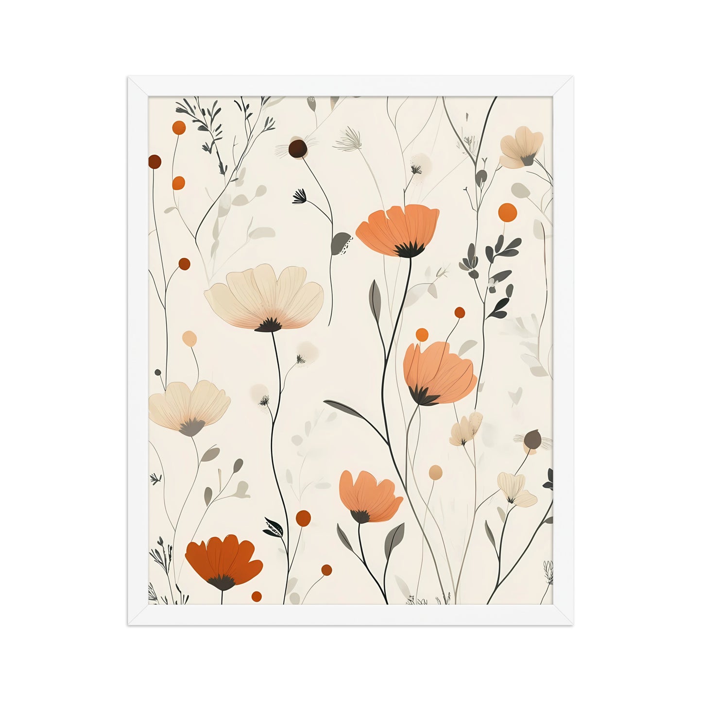 Floral boho canvas