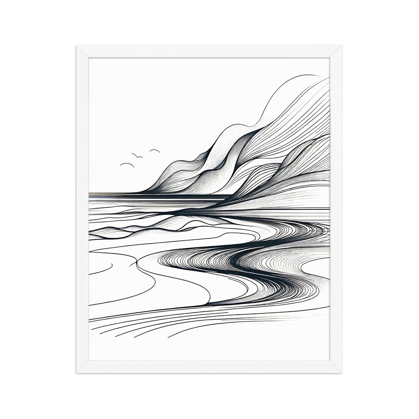 Landscape Lines Canvas Wall Art 
