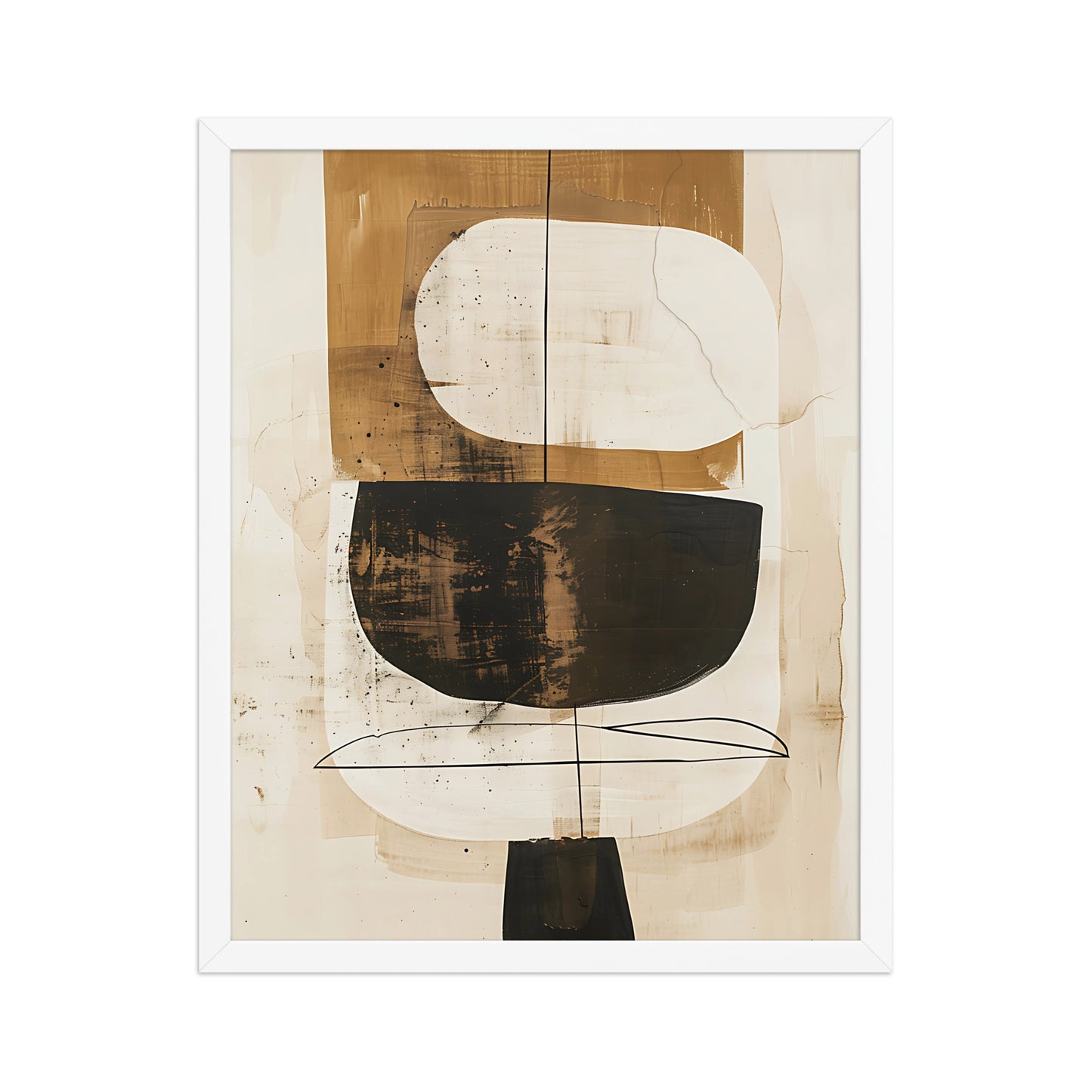 Neutral abstract canvas