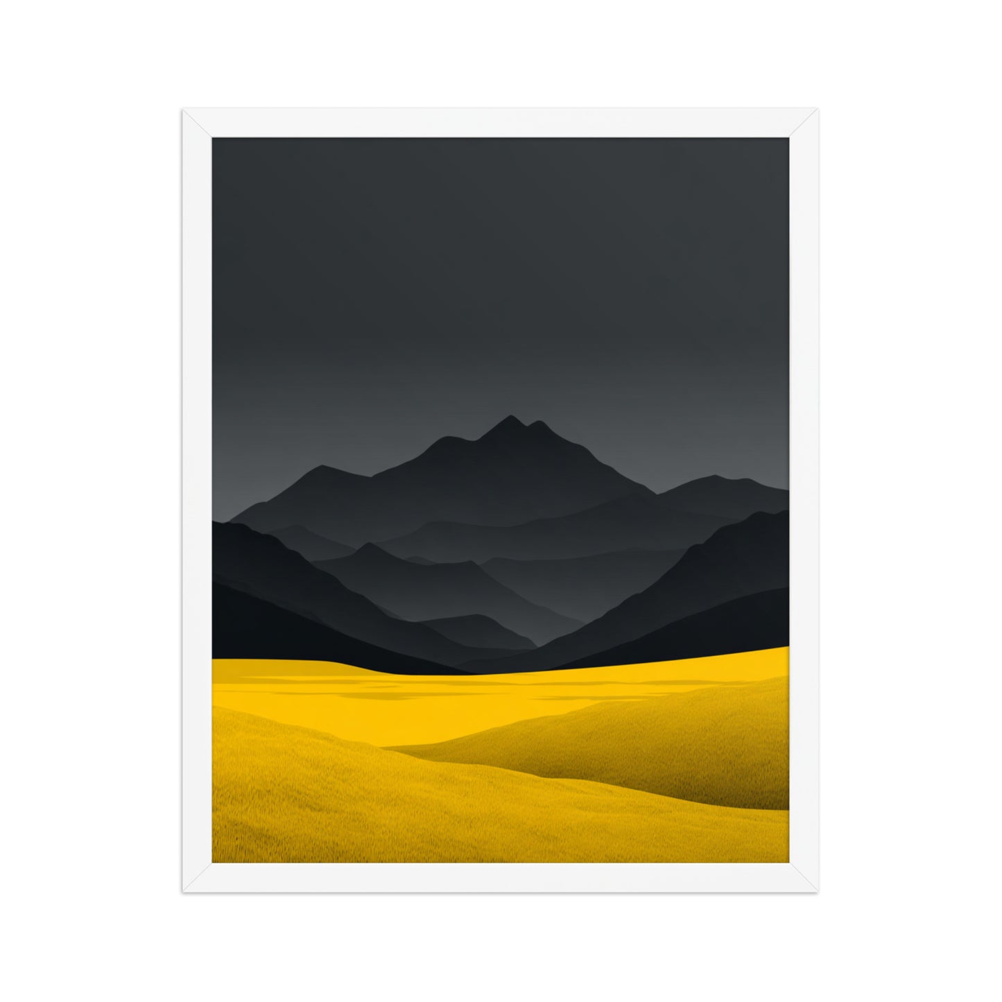 Yellow Fields Canvas Wall Art