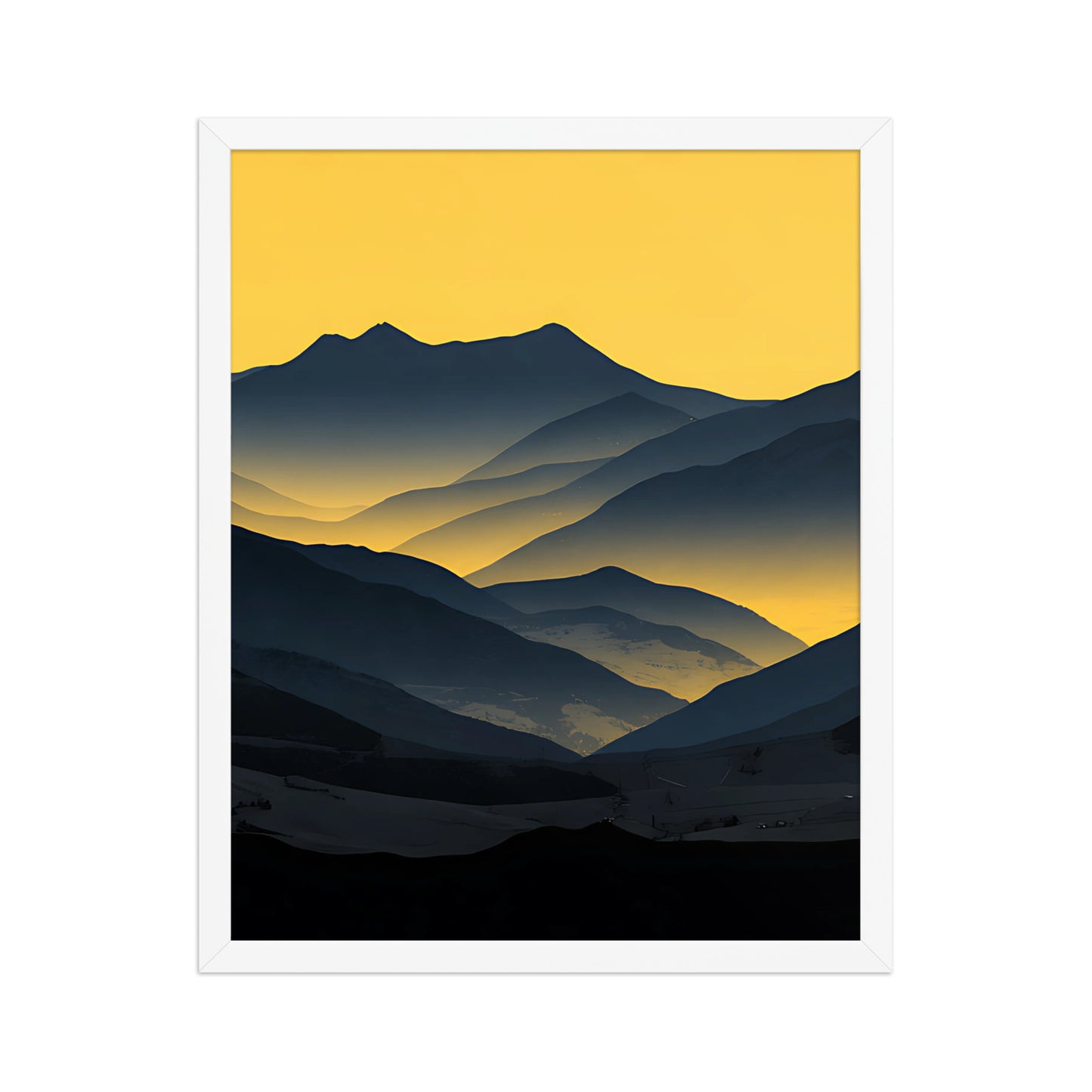 Yellow glow canvas