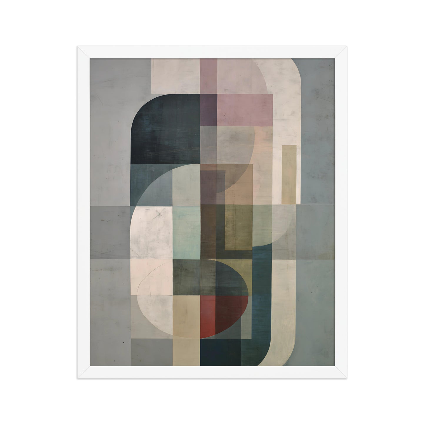 Neutral Shapes Canvas Wall Art Minimalist Decor