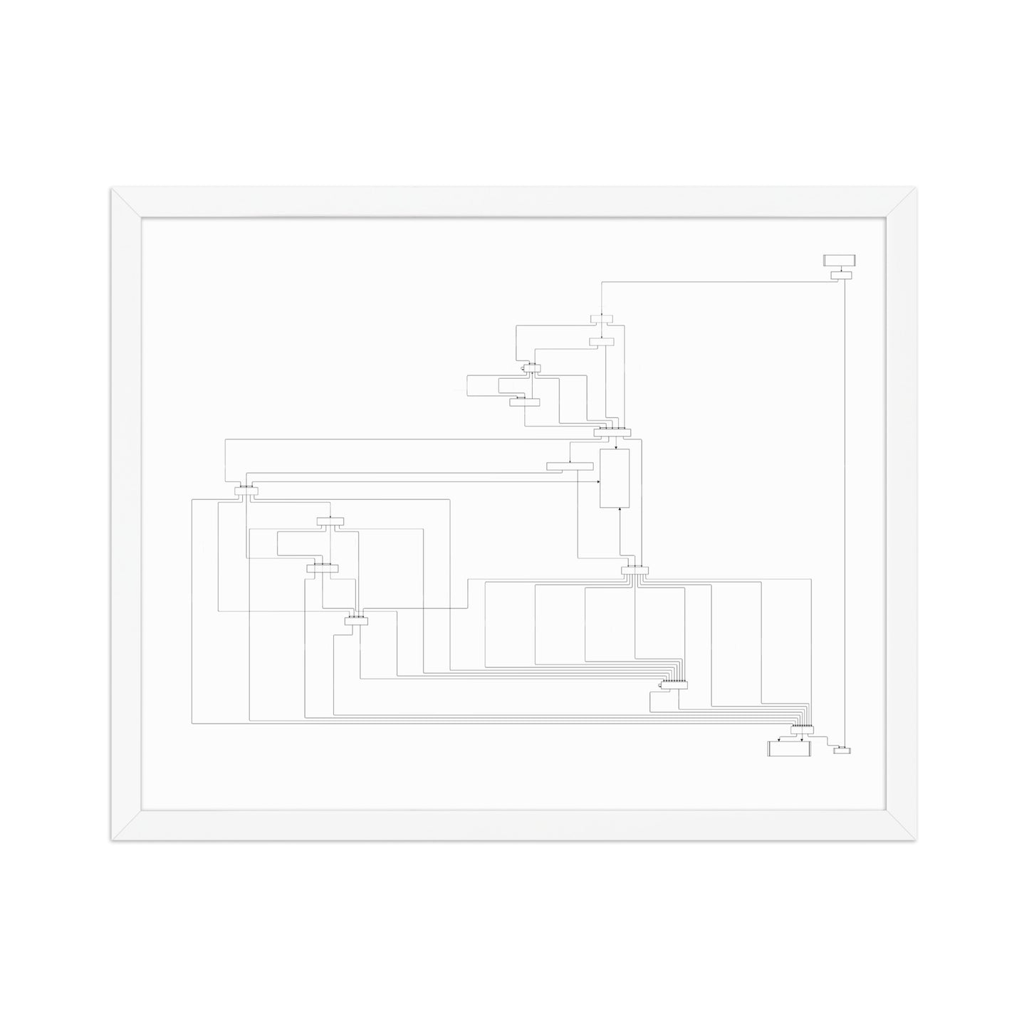 User Flow Abstract Canvas Wall Art 
