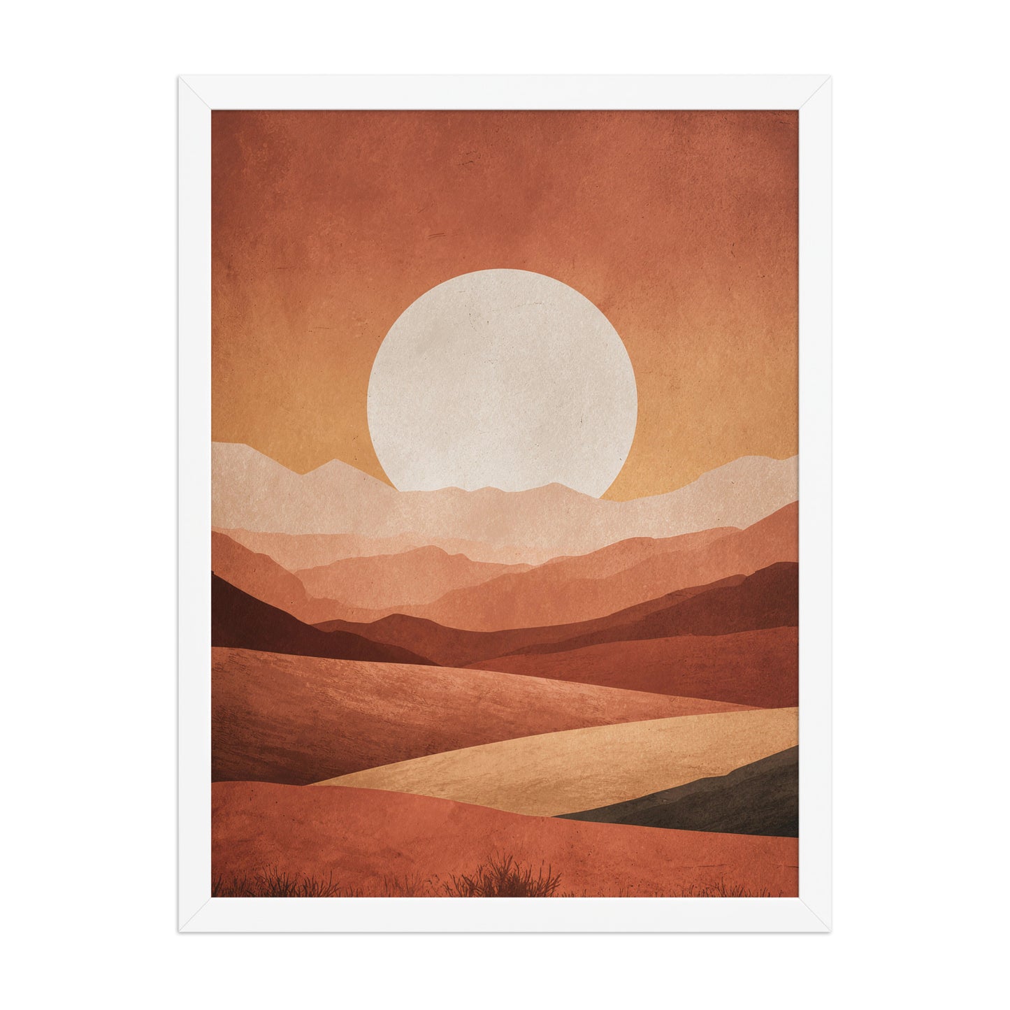 Minimal landscape canvas