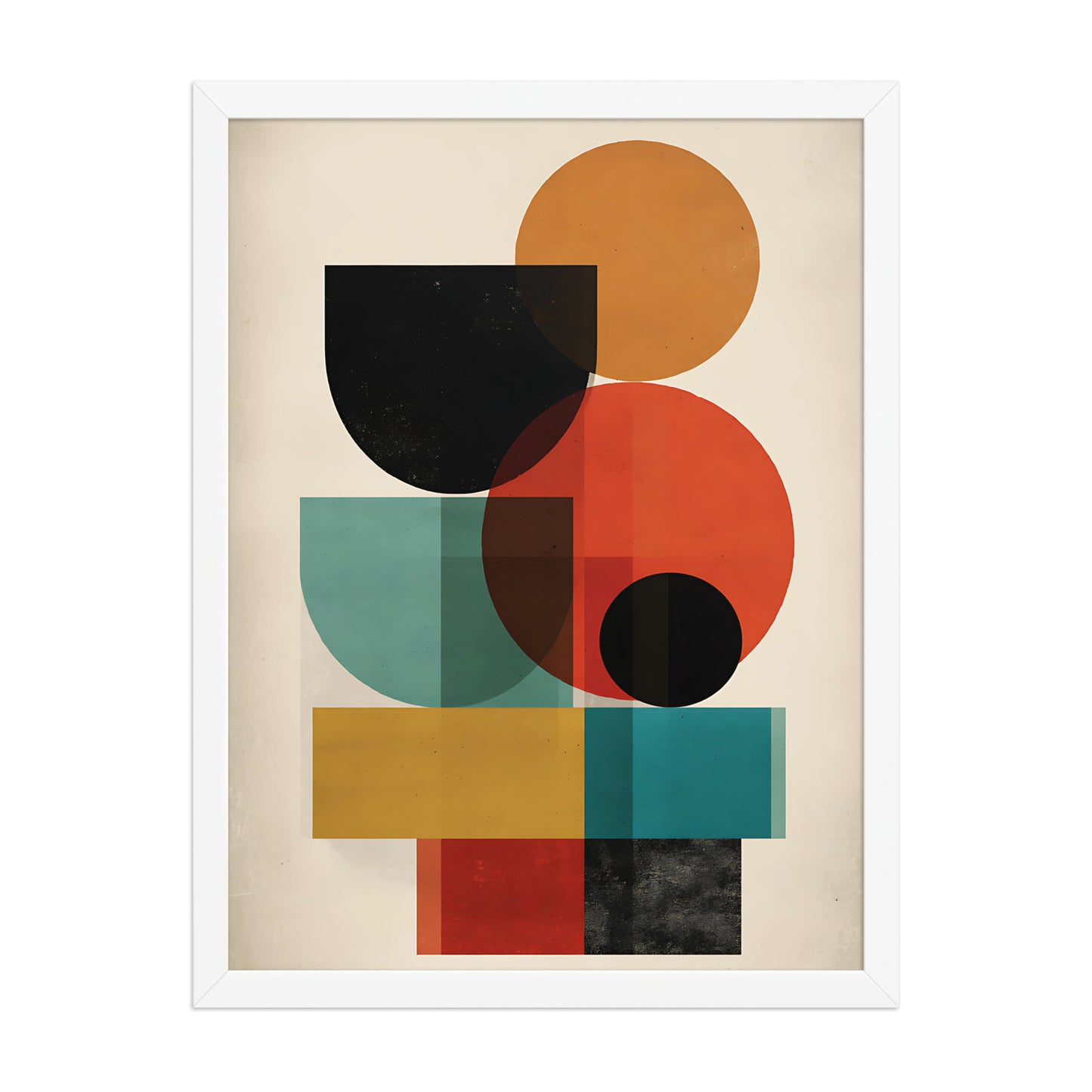 Shapes in colour canvas