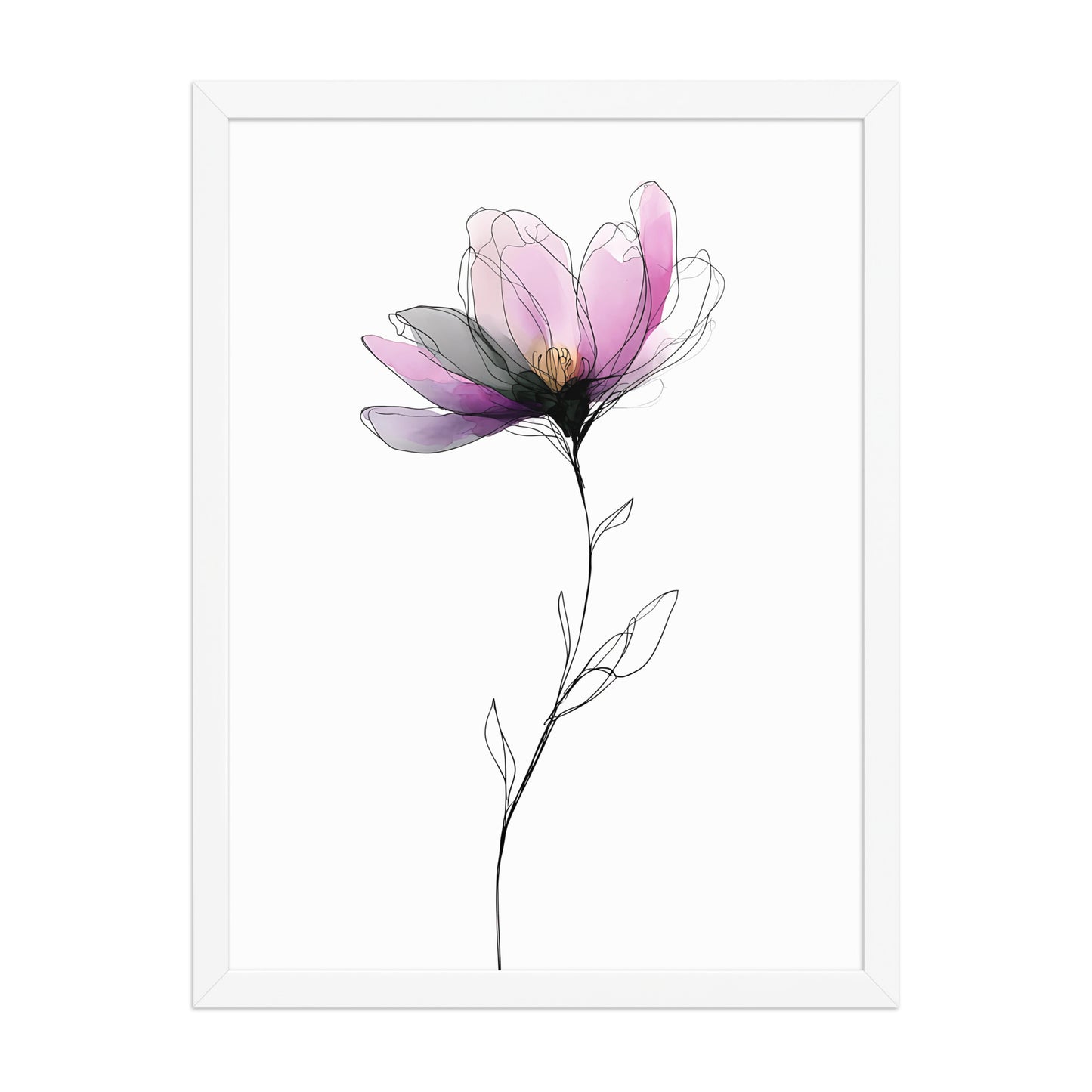 Colourful flower canvas