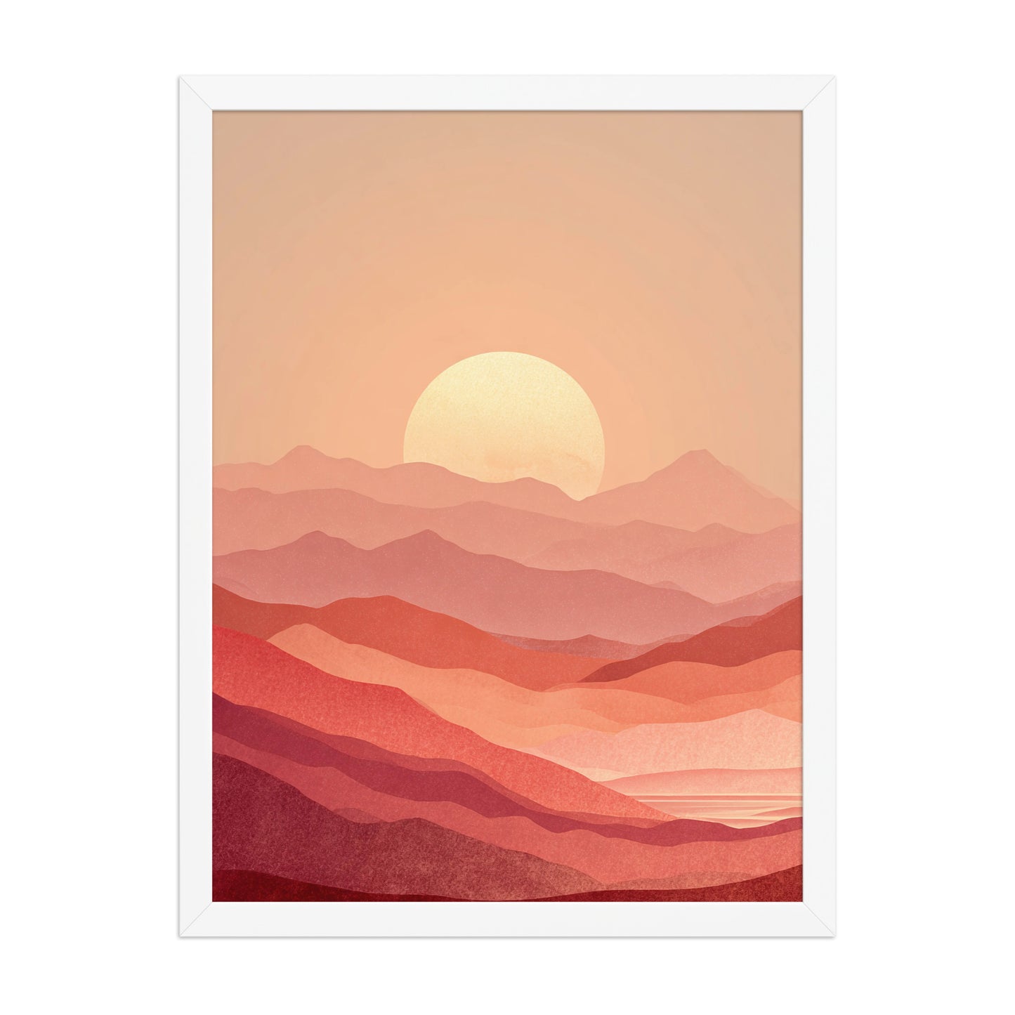 Layered Sunset Landscape