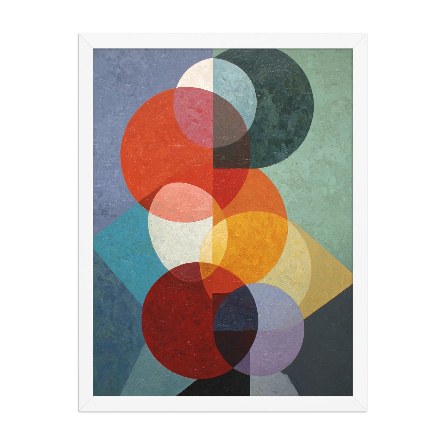 Product mockupAbstract shapes canvas