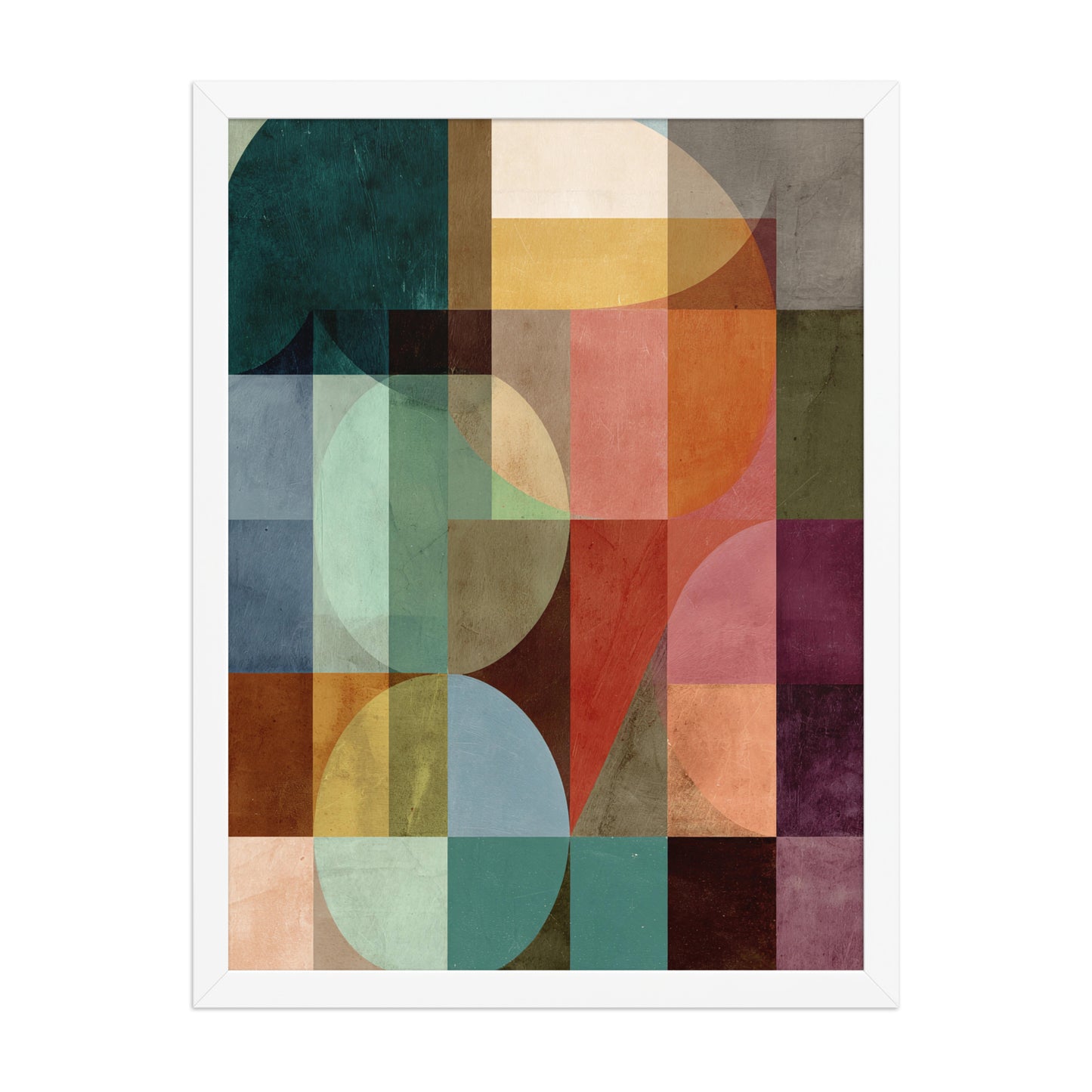 Colourful shapes canvas