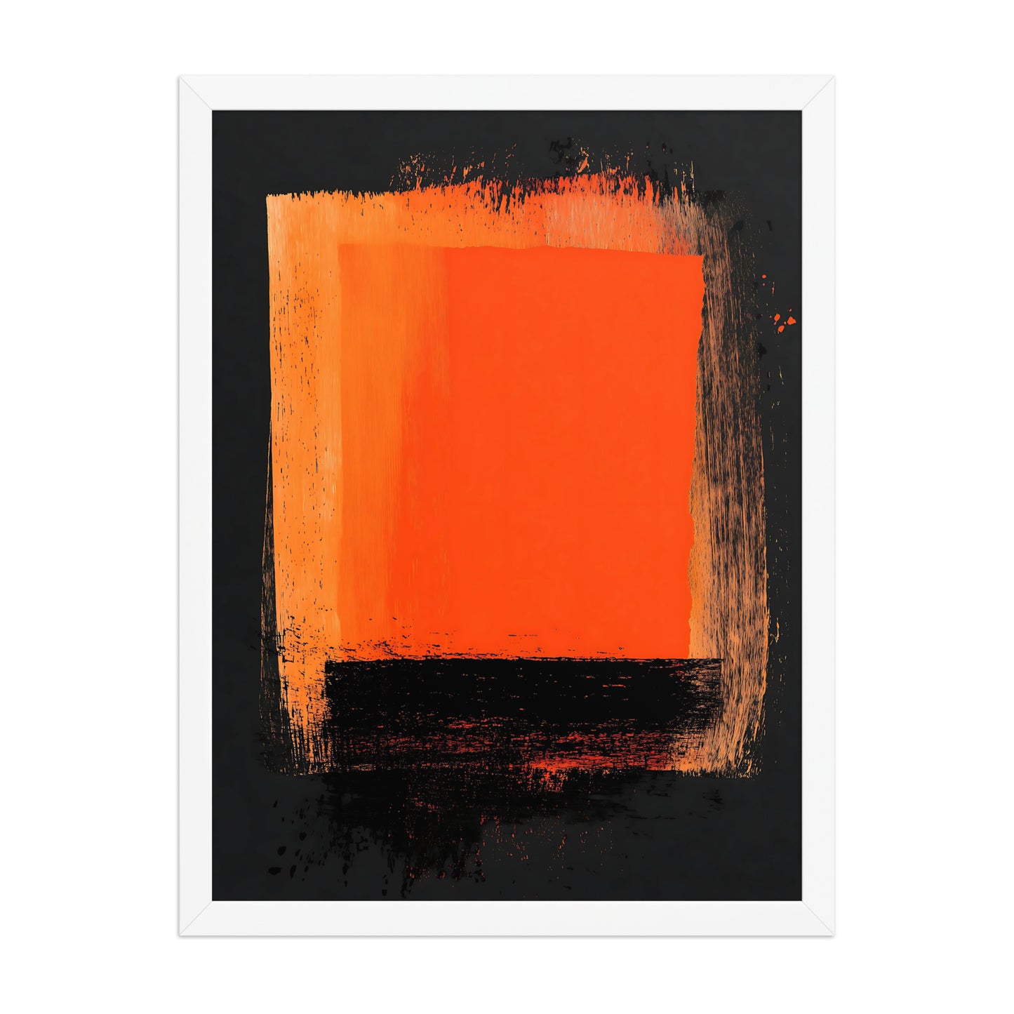 Product mockupOrange and black canvas