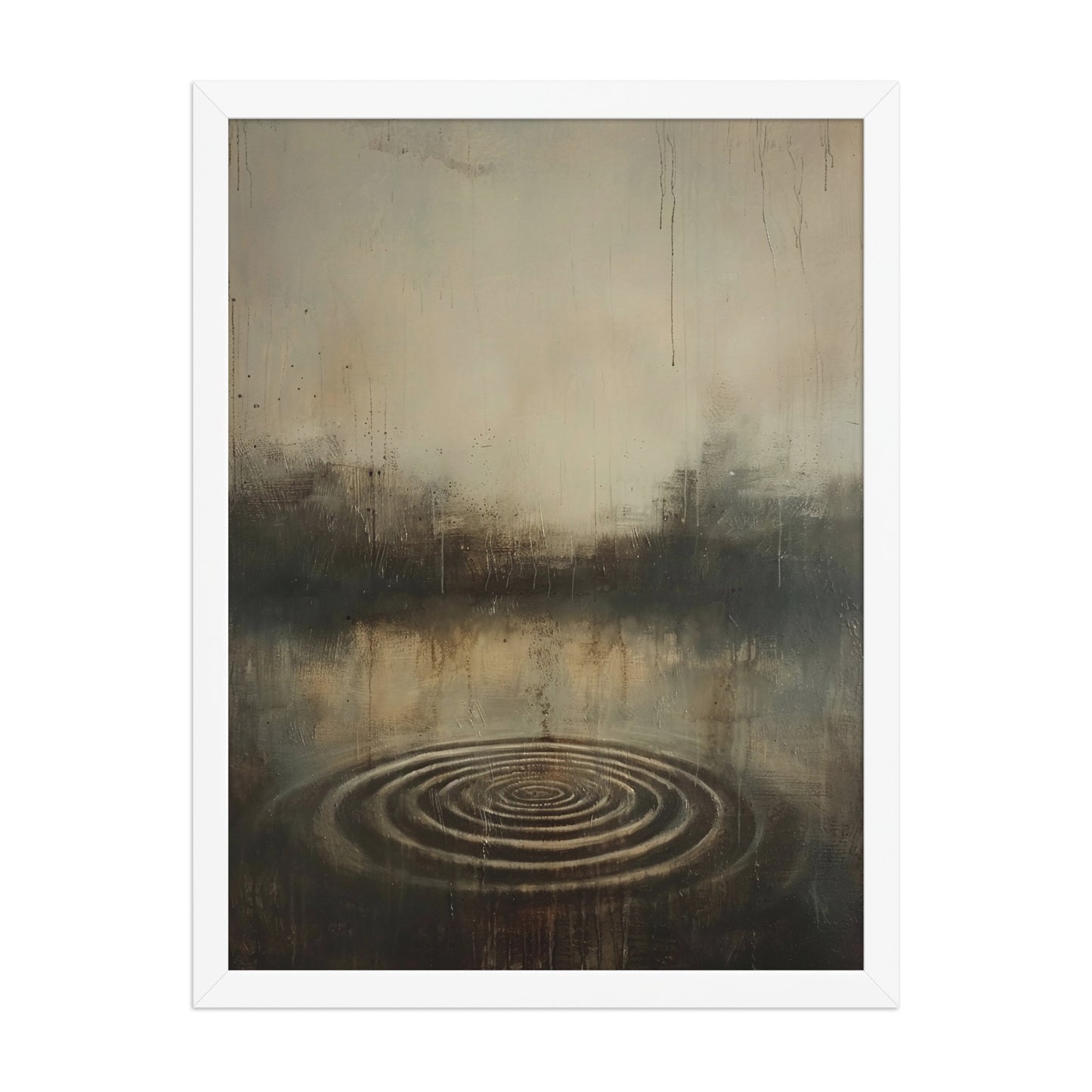 Japandi ripples canvas