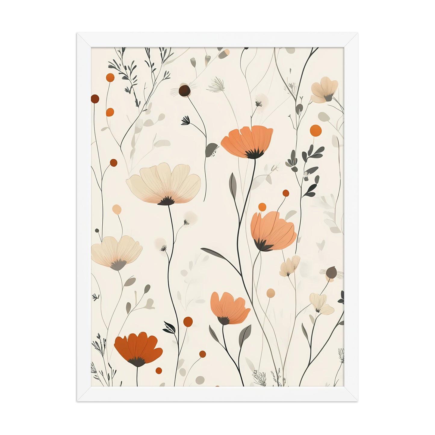Floral boho canvas