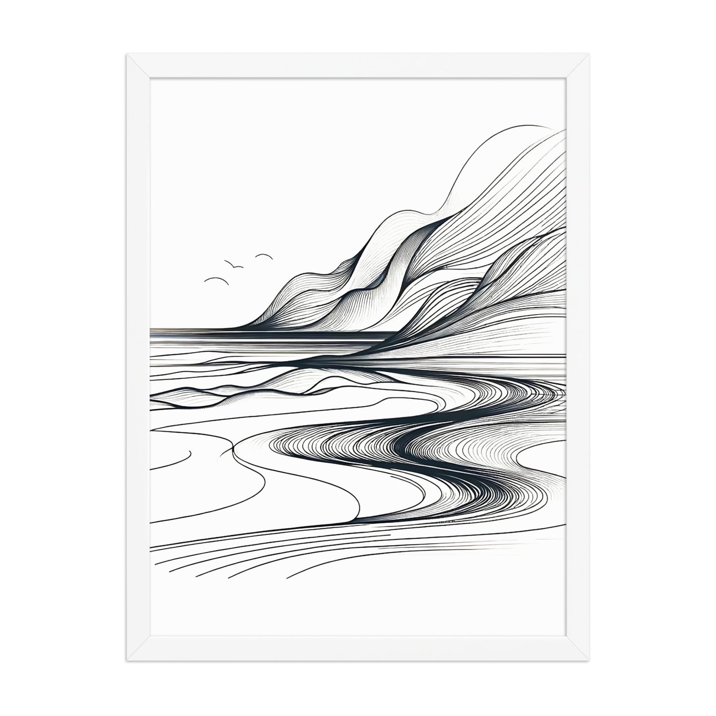 Landscape Lines Canvas Wall Art 