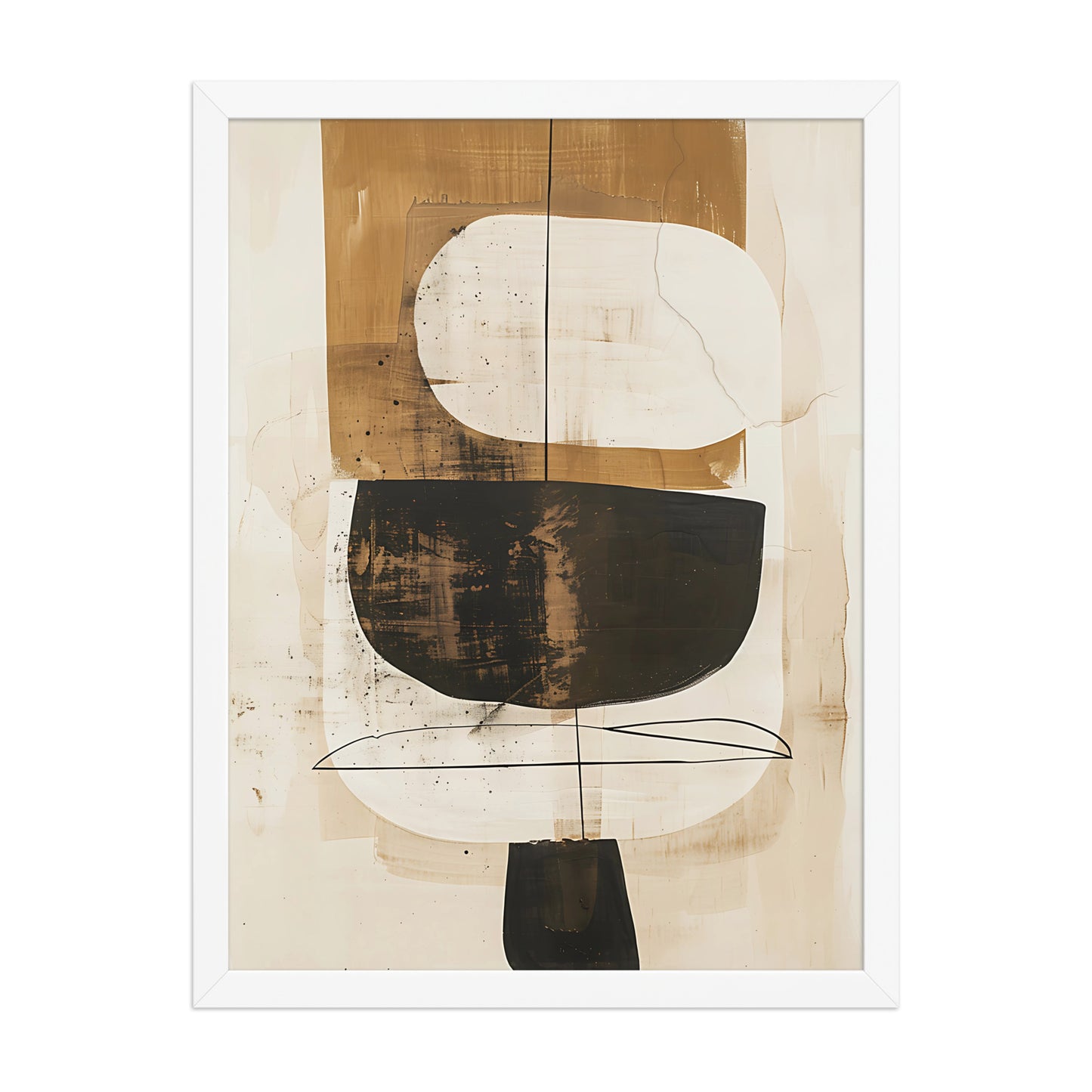 Neutral abstract canvas