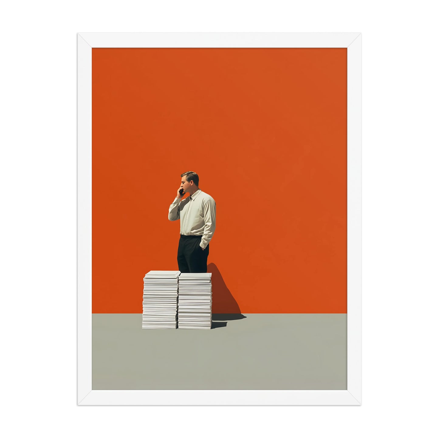 Orange Background Canvas