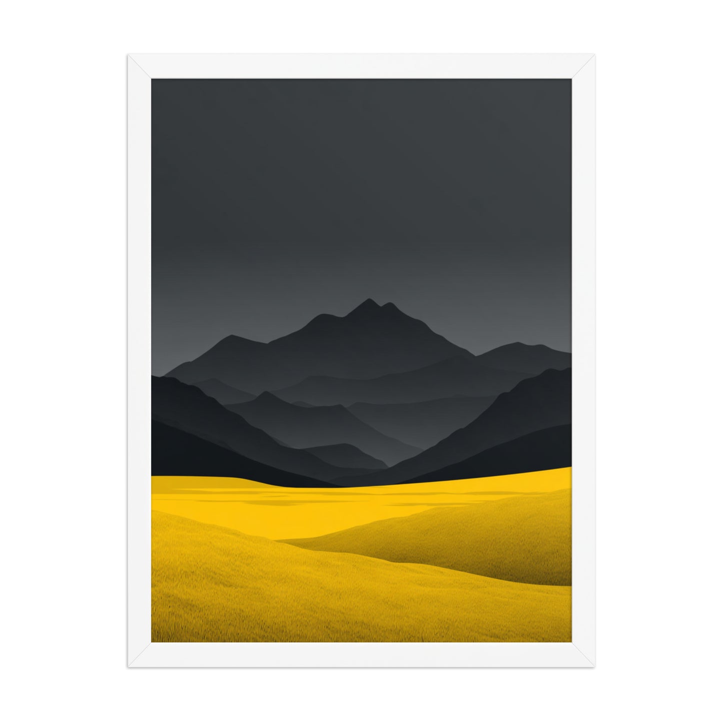 Yellow Fields Canvas Wall Art