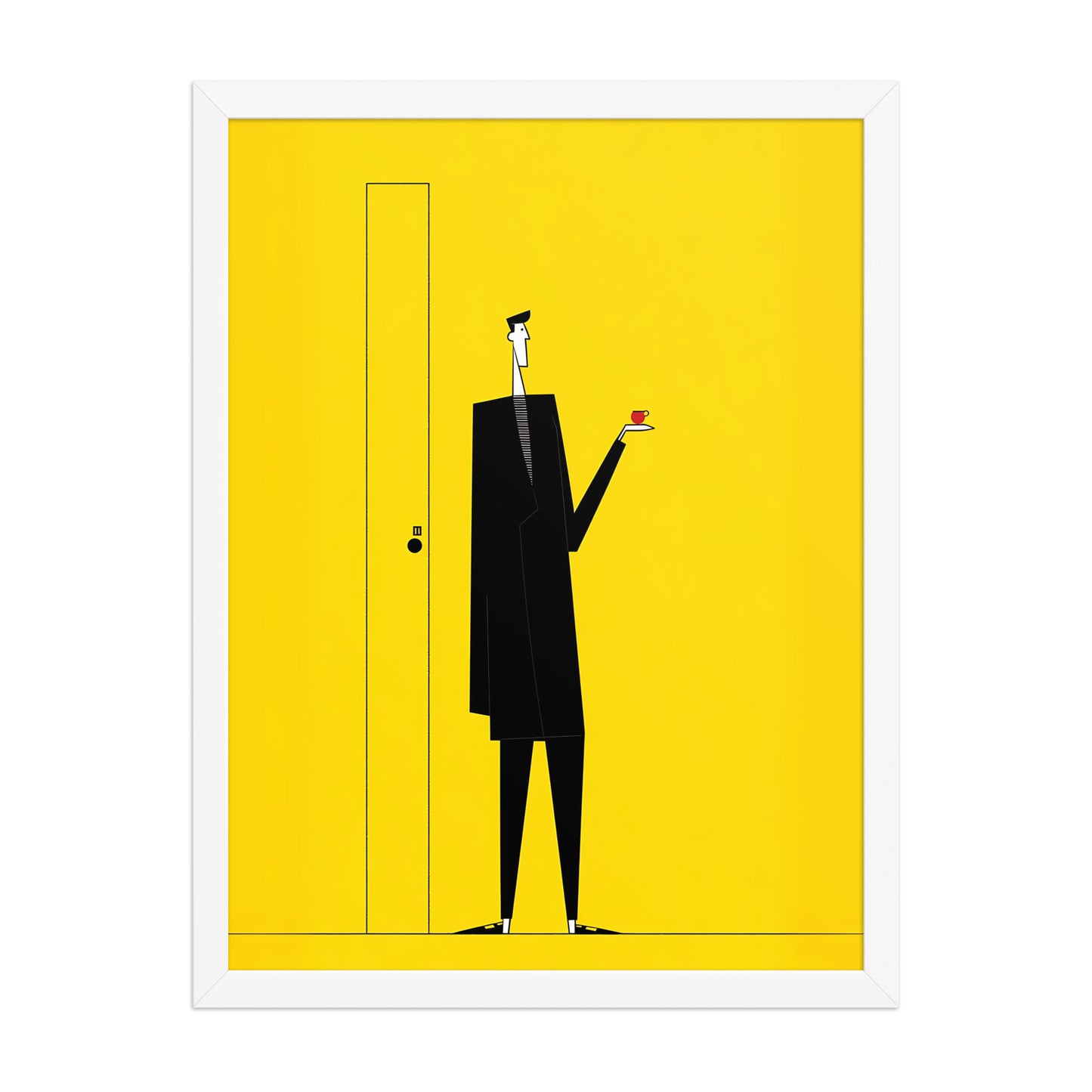 Yellow Door Canvas Wall Art