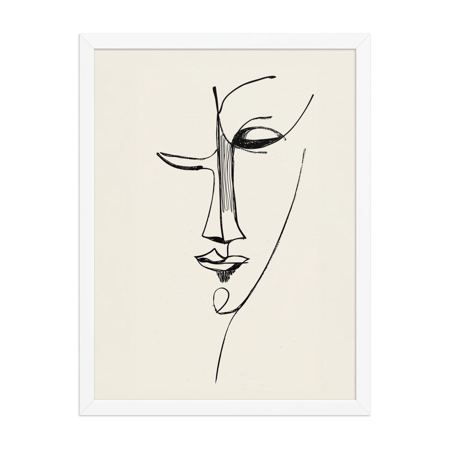 Abstract Face Canvas Wall Art