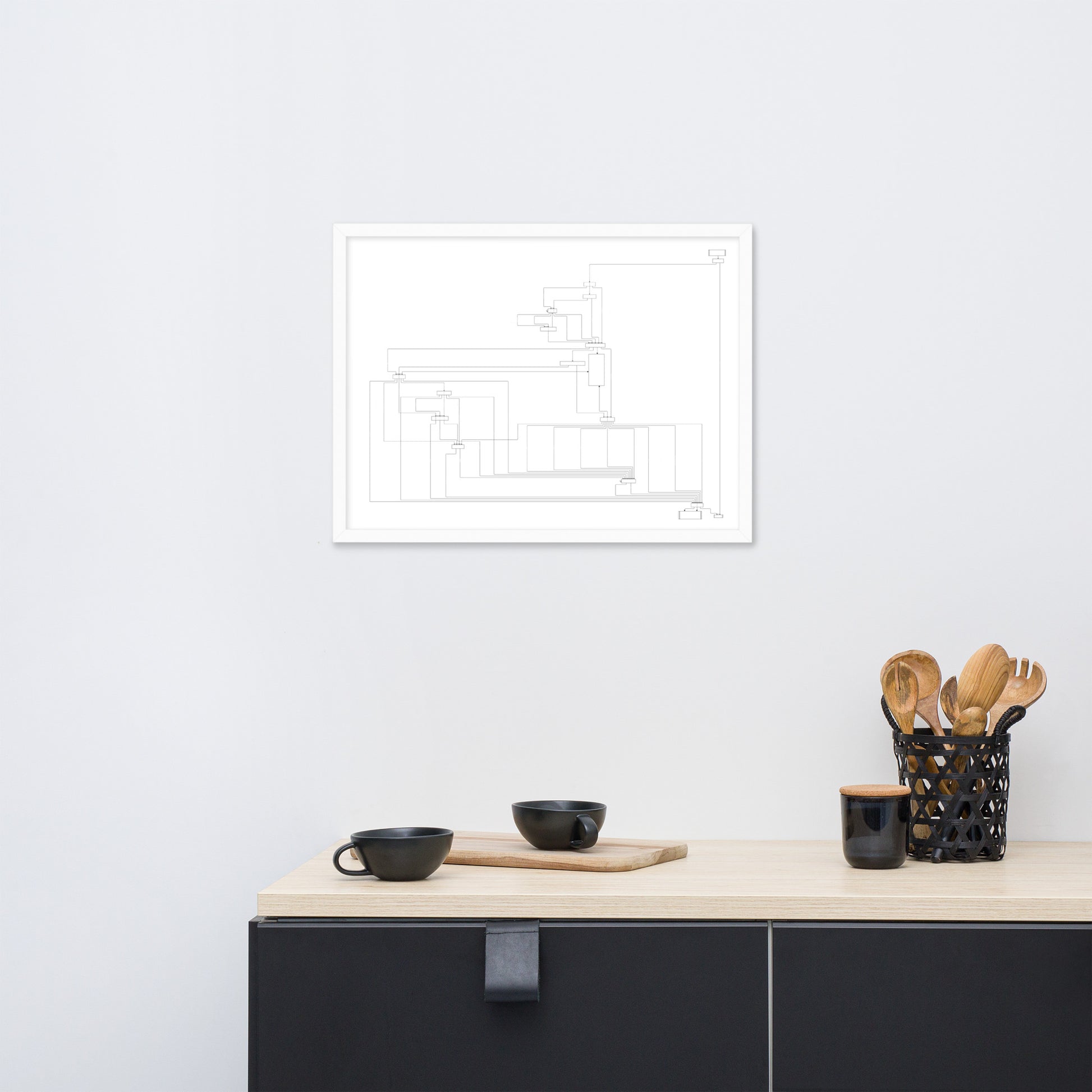 User Flow Abstract Canvas Wall Art 