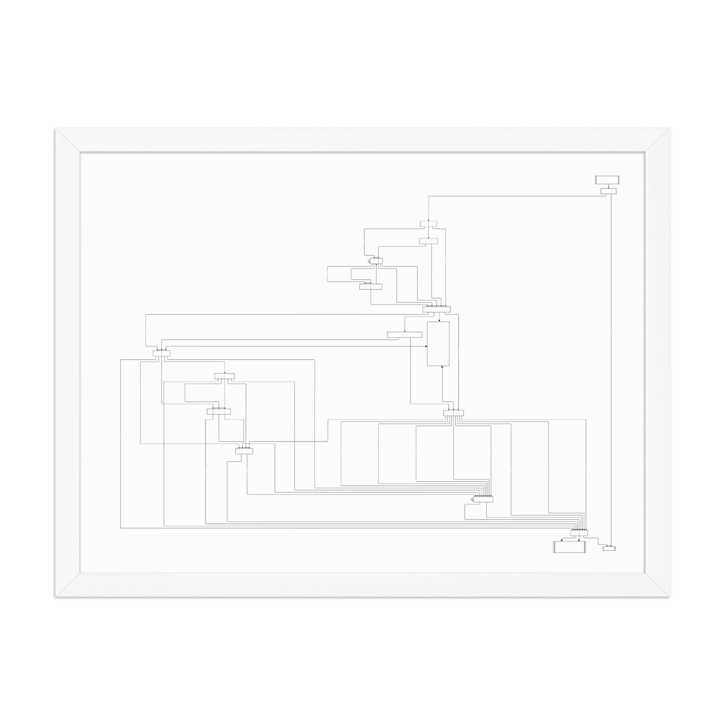 User Flow Abstract Canvas Wall Art 
