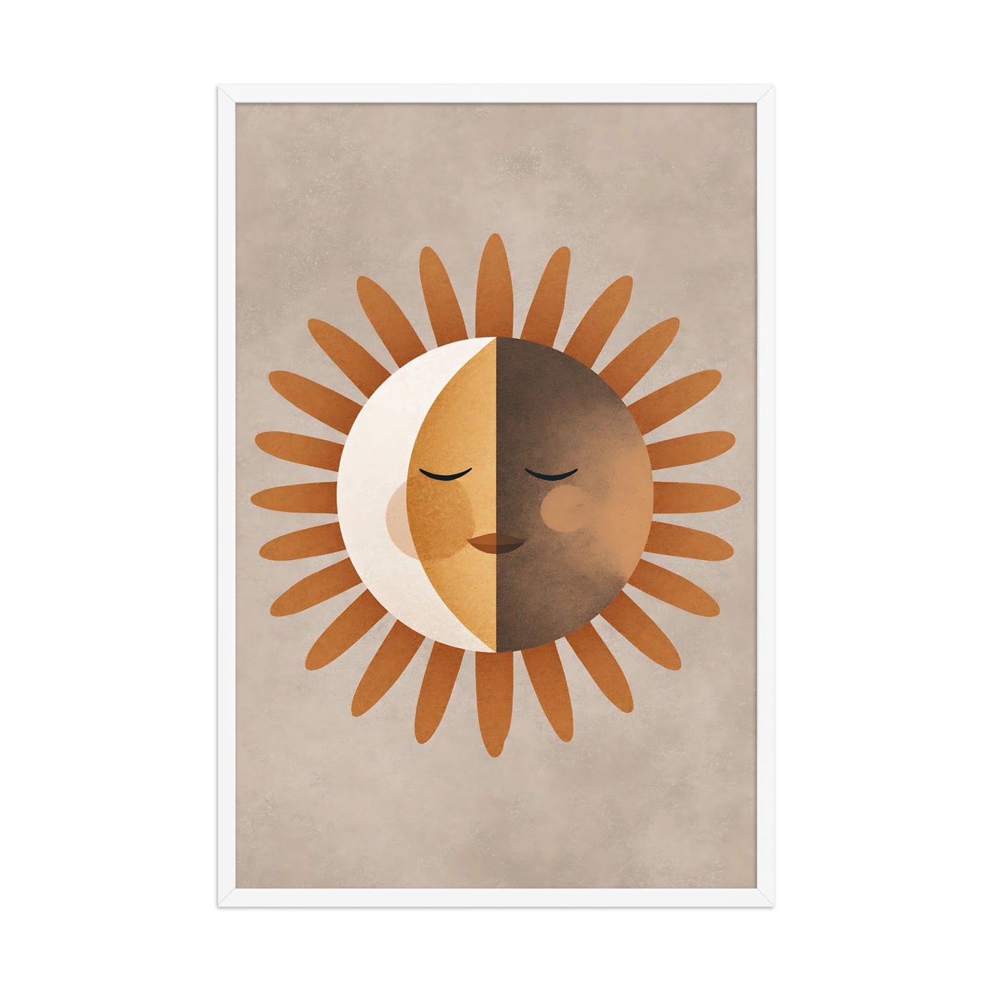 Boho sun canvas