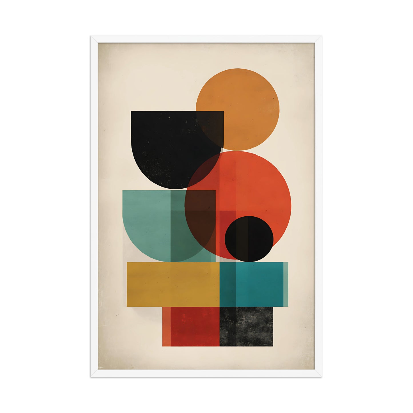 Shapes in colour canvas