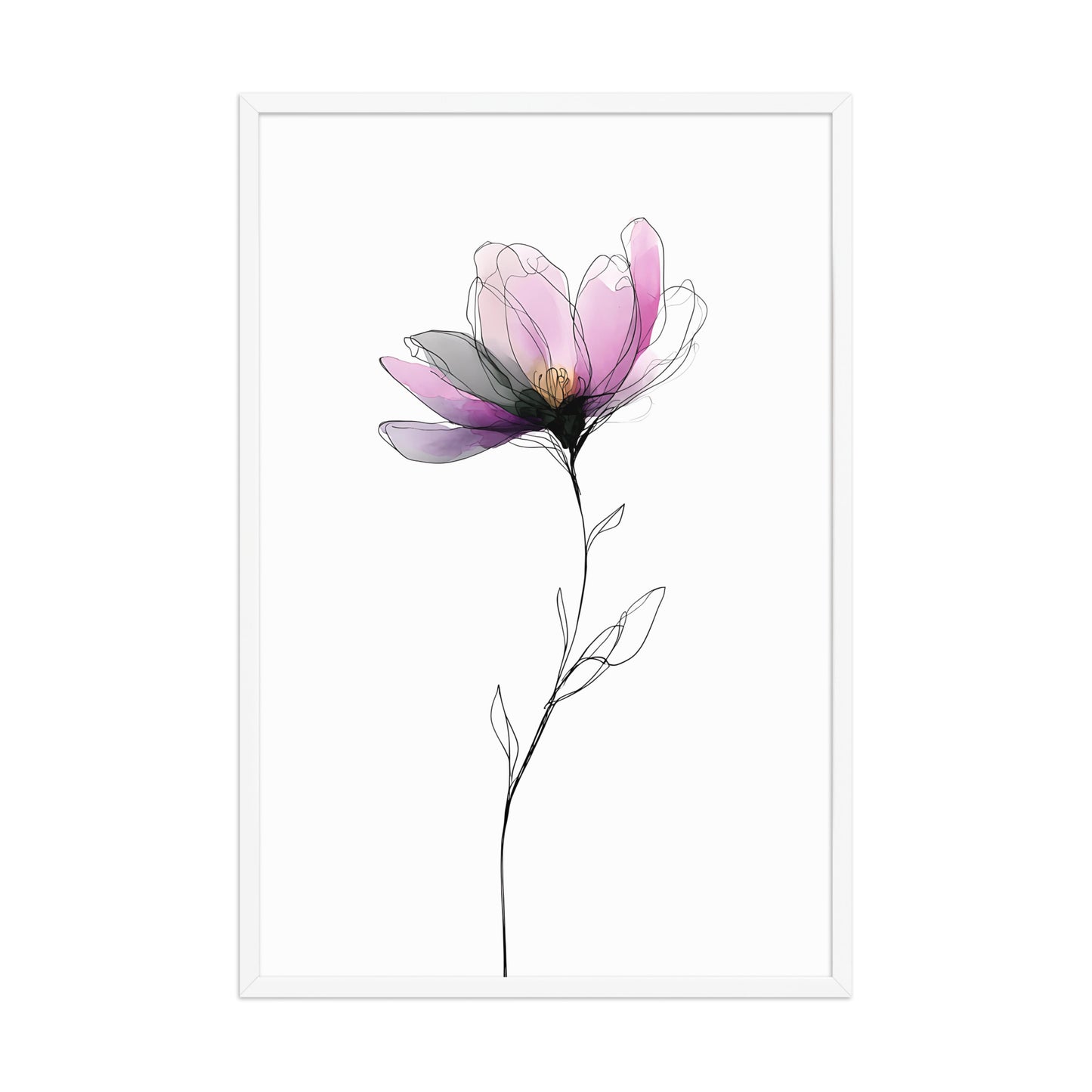 Colourful flower canvas
