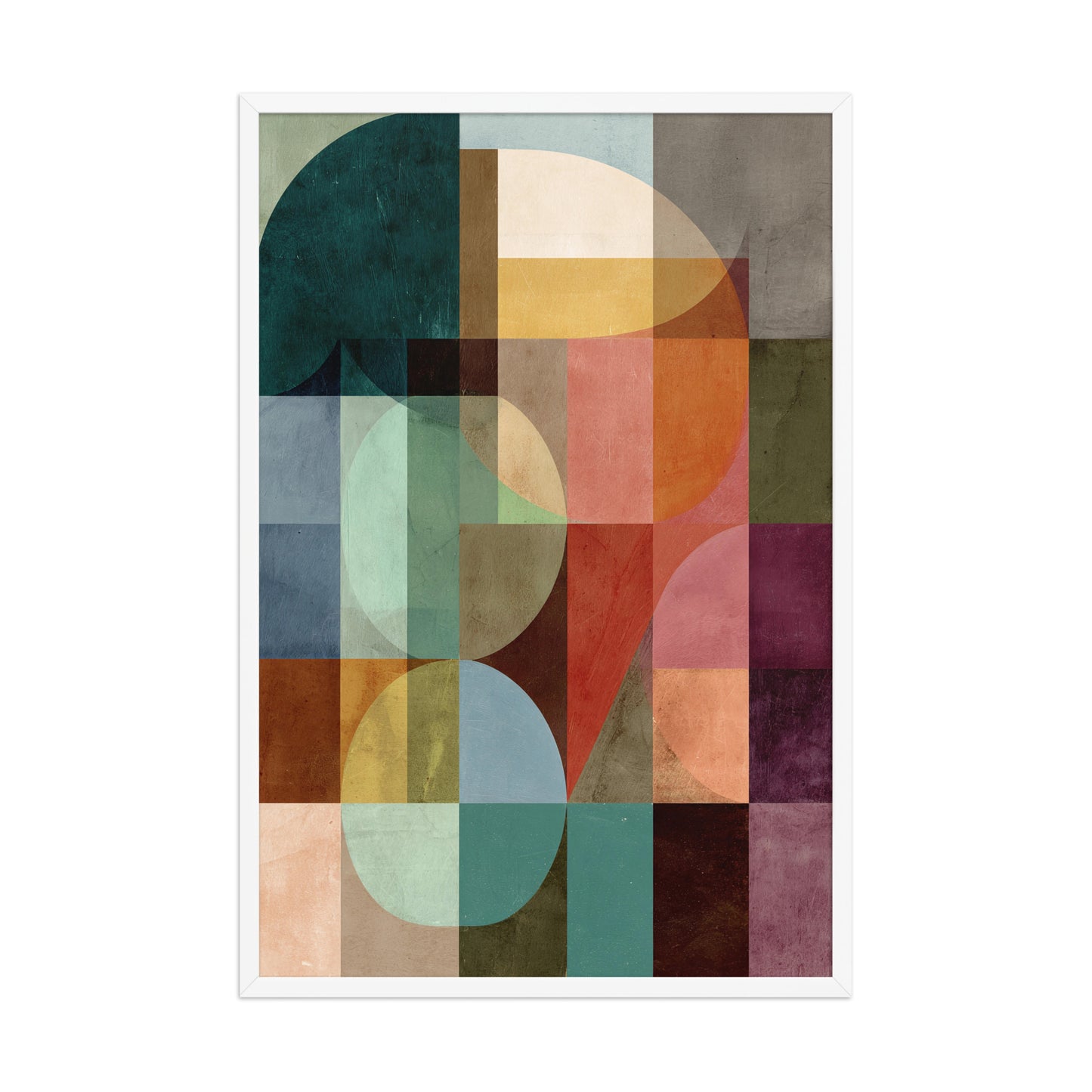 Colourful shapes canvas