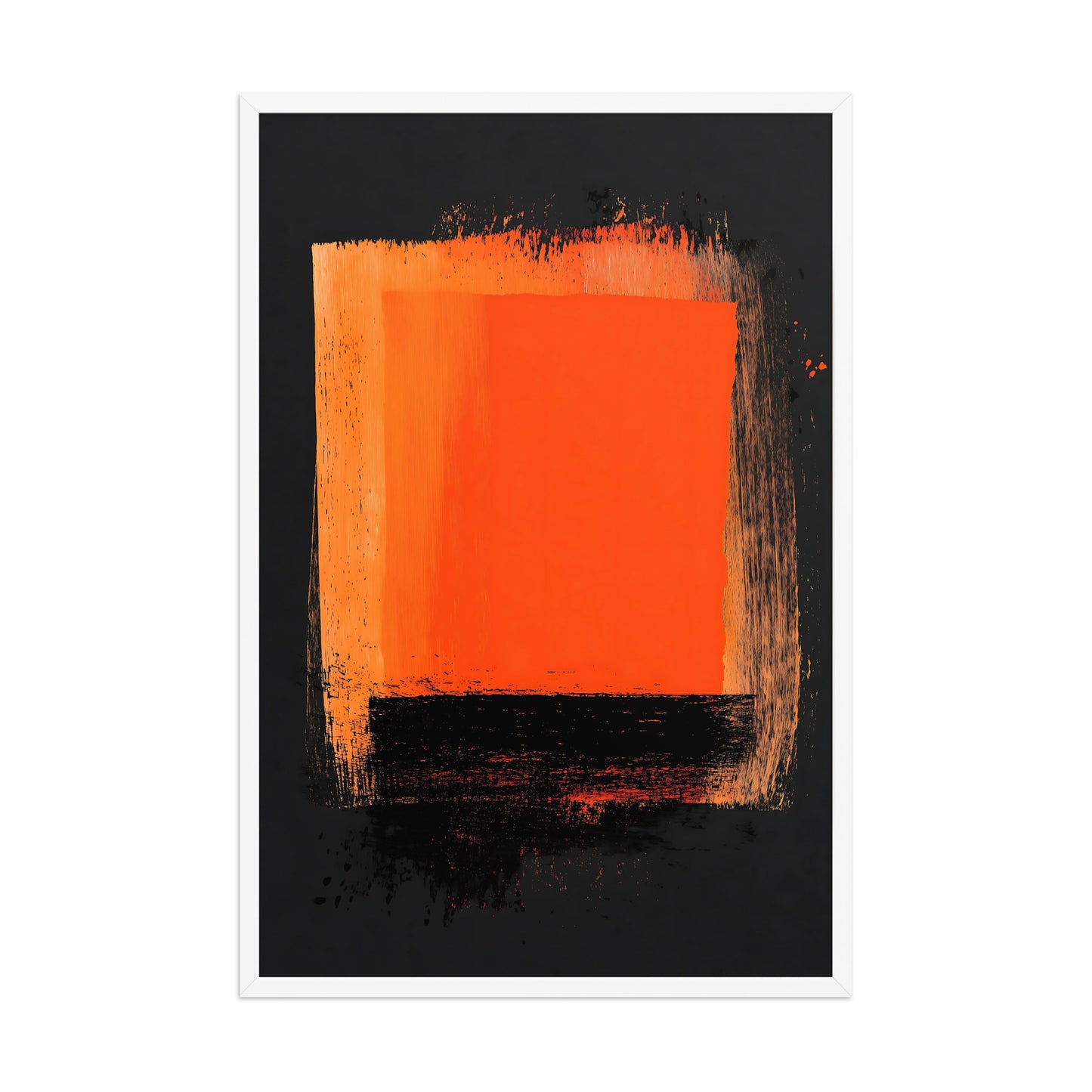 Product mockupOrange and black canvas