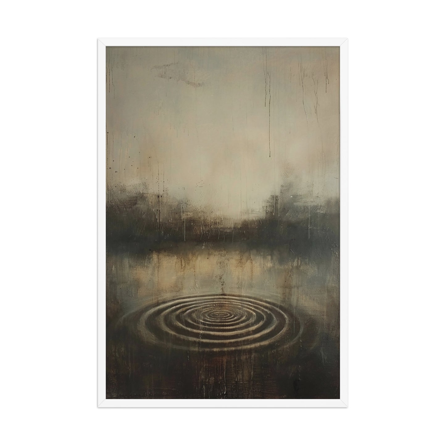 Japandi ripples canvas