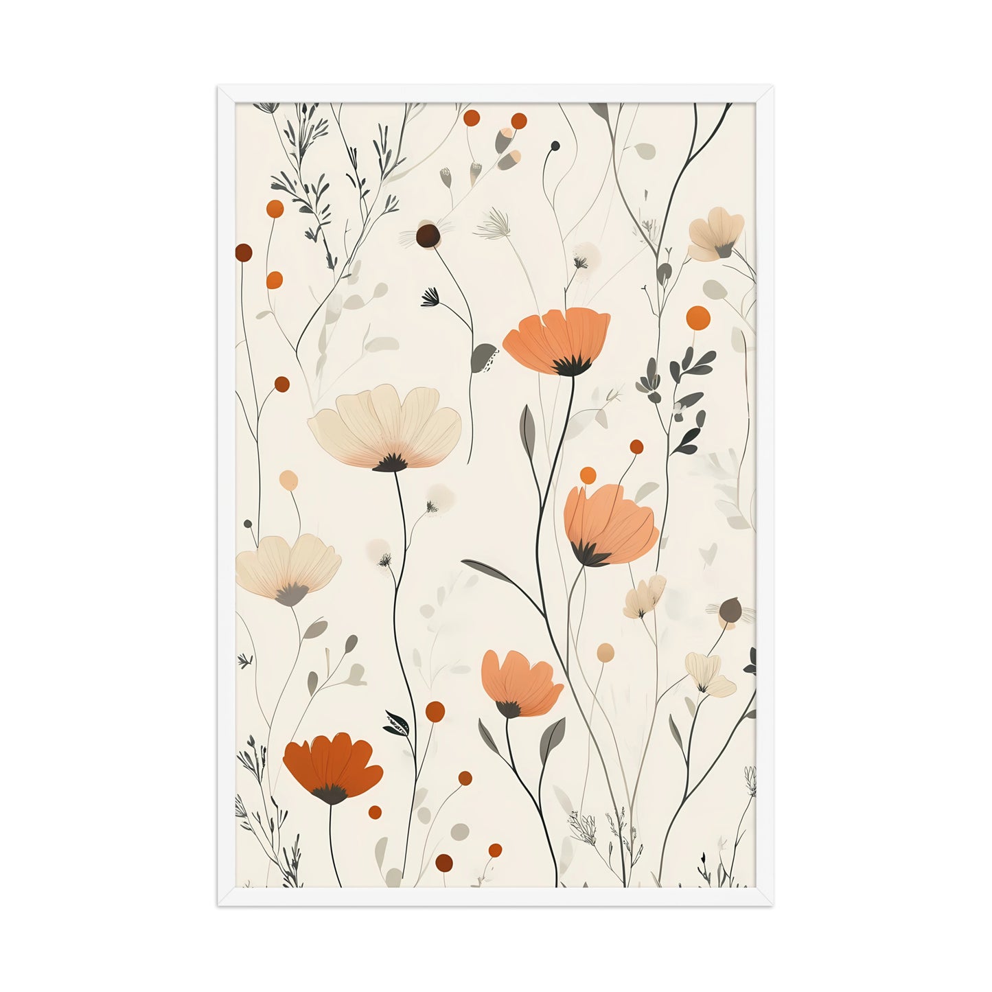 Floral boho canvas