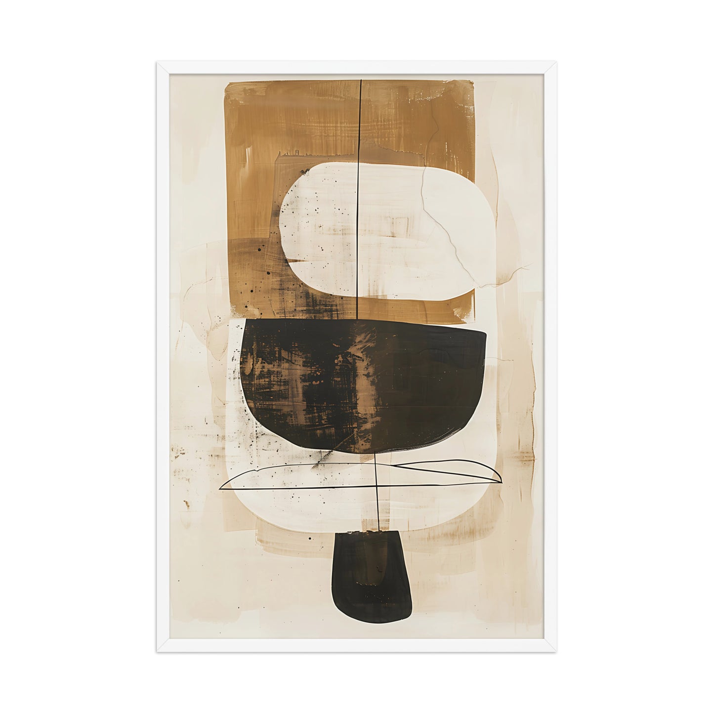 Neutral abstract canvas