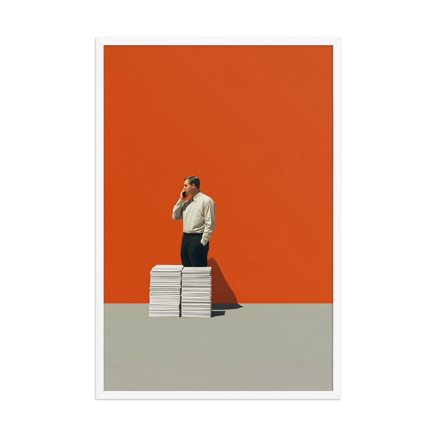 Orange Background Canvas