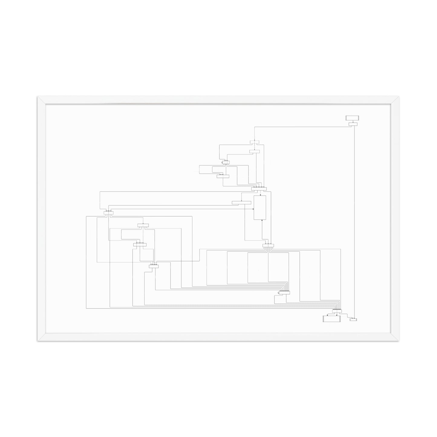 User Flow Abstract Canvas Wall Art 