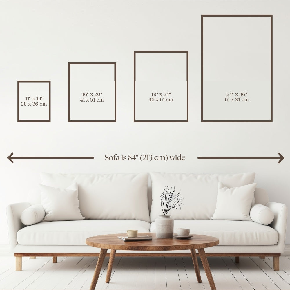 Wall Art Sizing Chart
