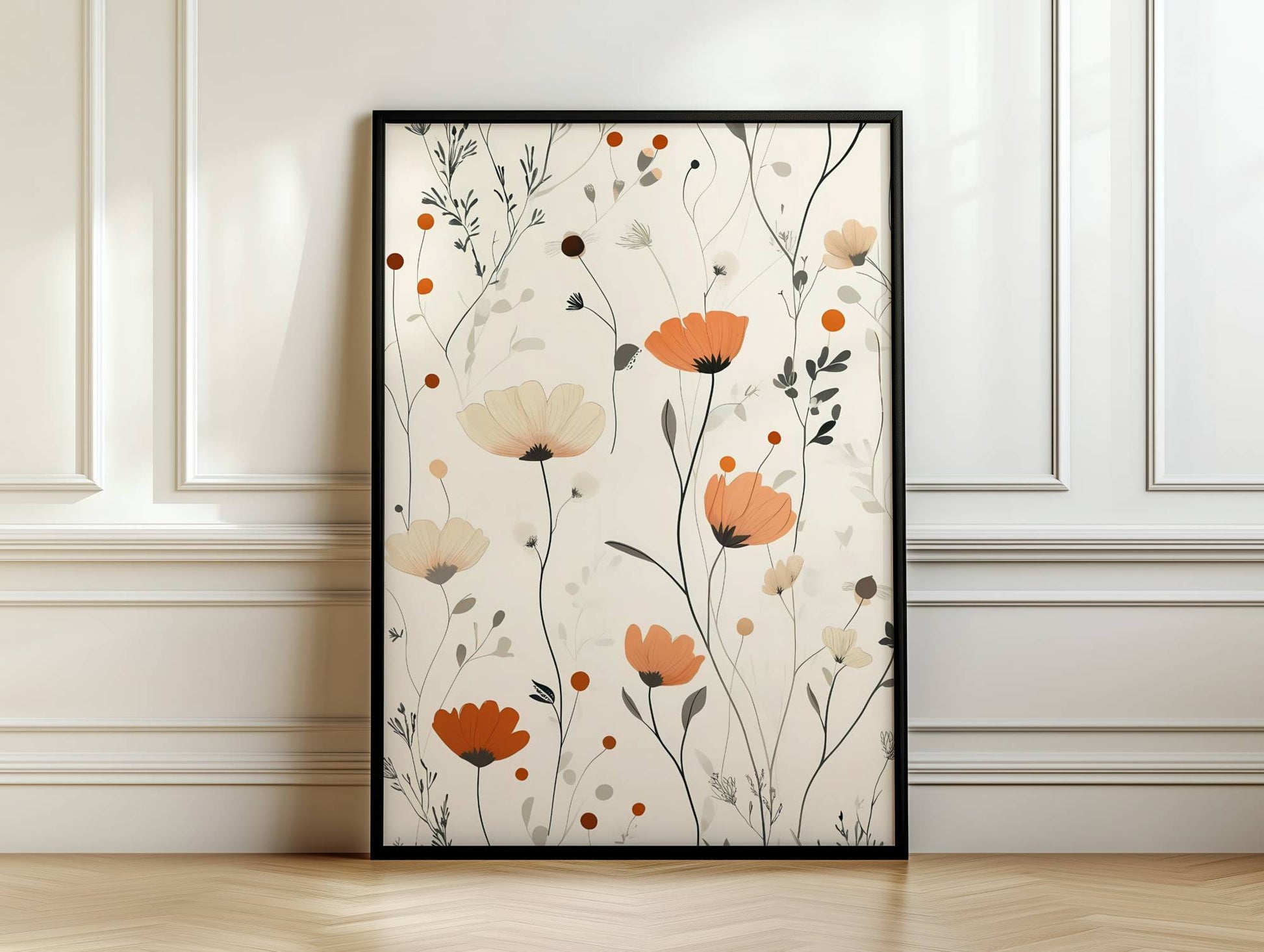 Floral boho canvas