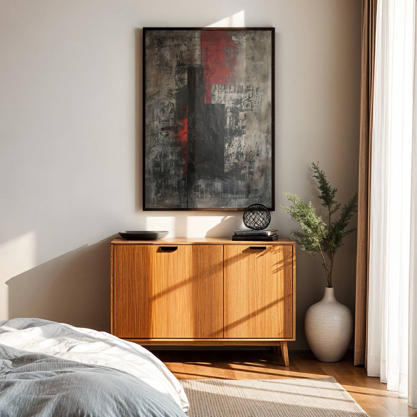 Japandi colour pop canvas