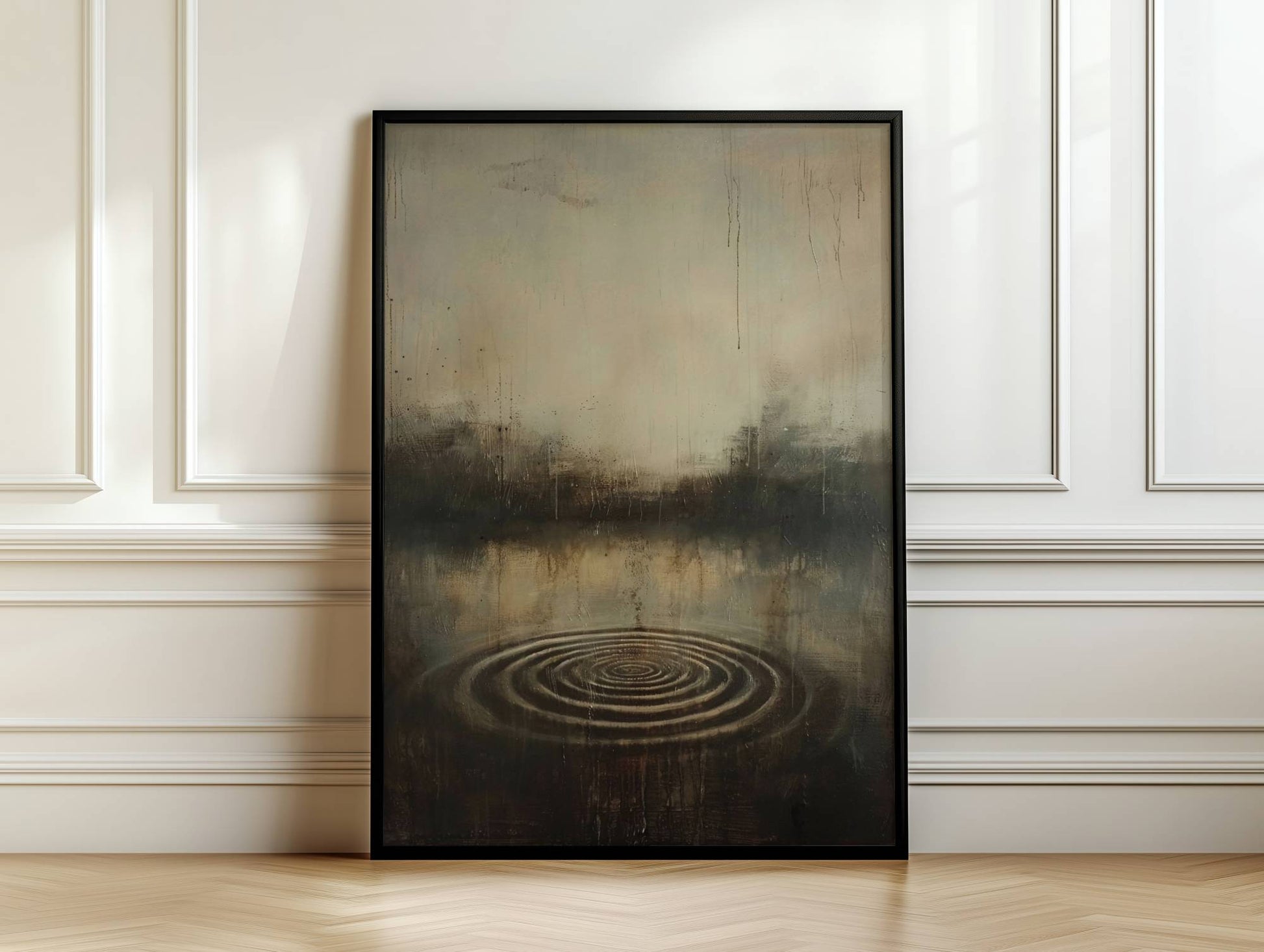 Japandi ripples canvas