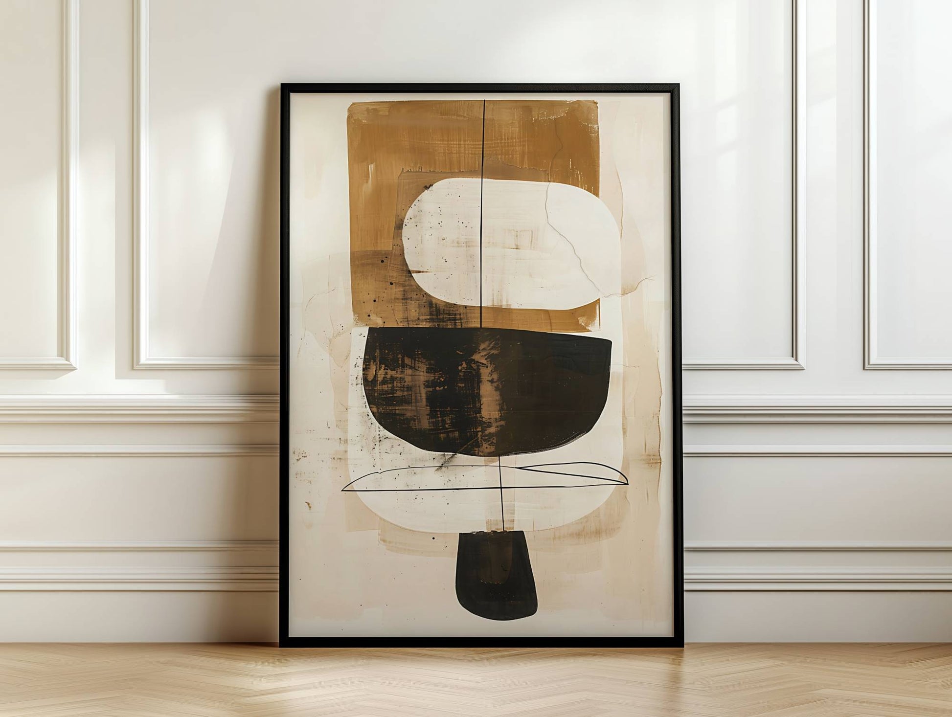 Neutral abstract canvas