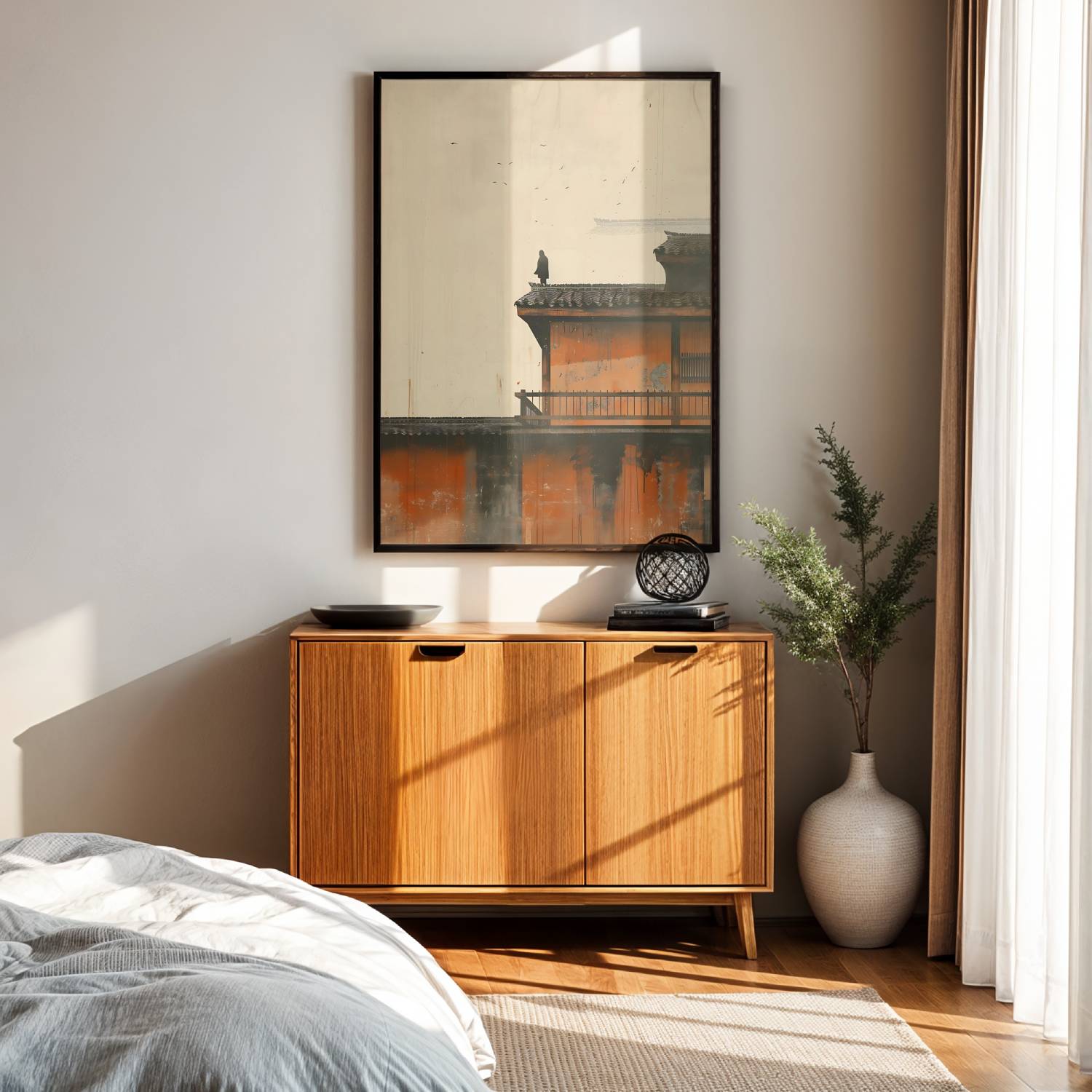 Orange walls canvas