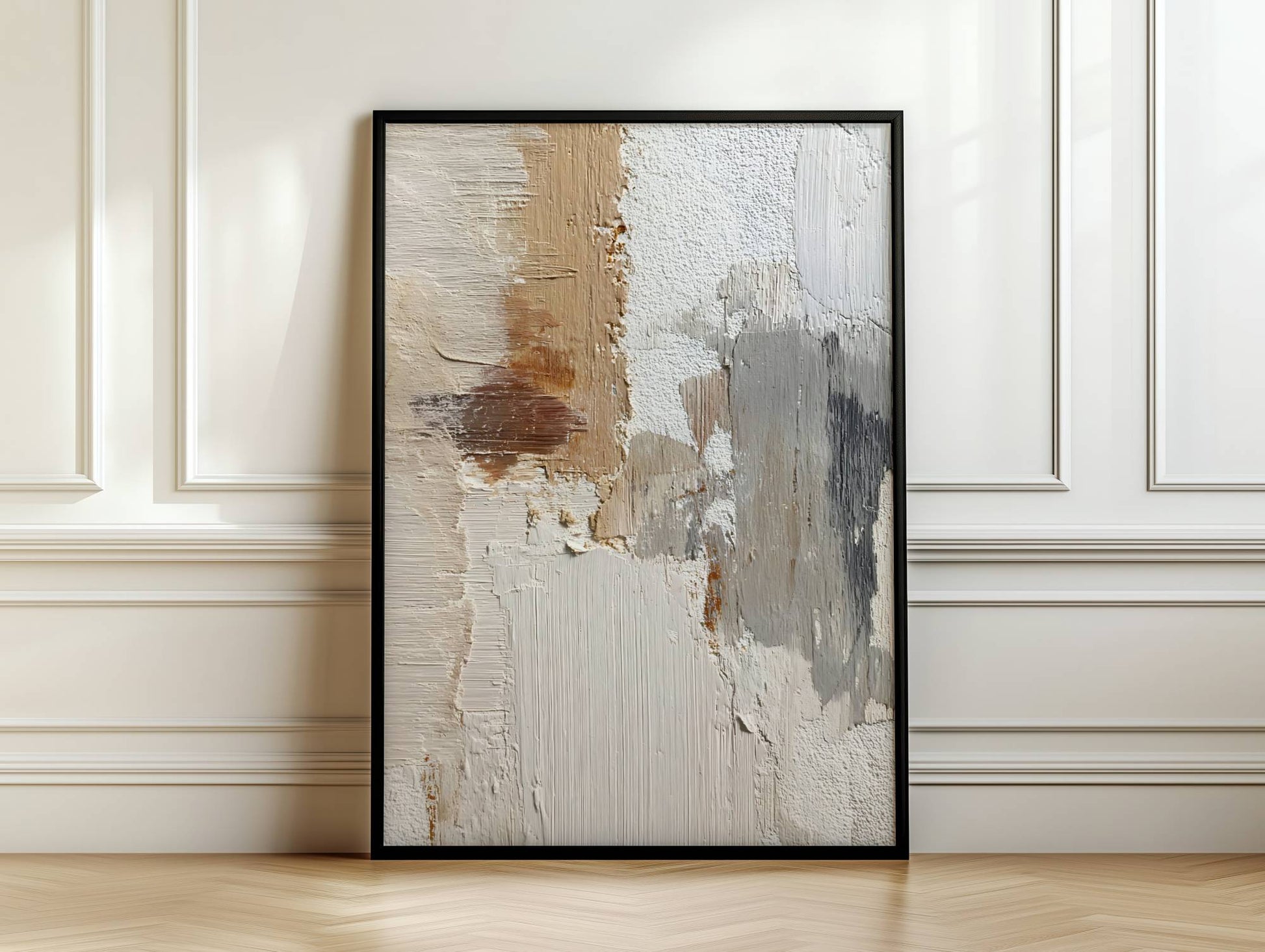 Textured abstract canvas